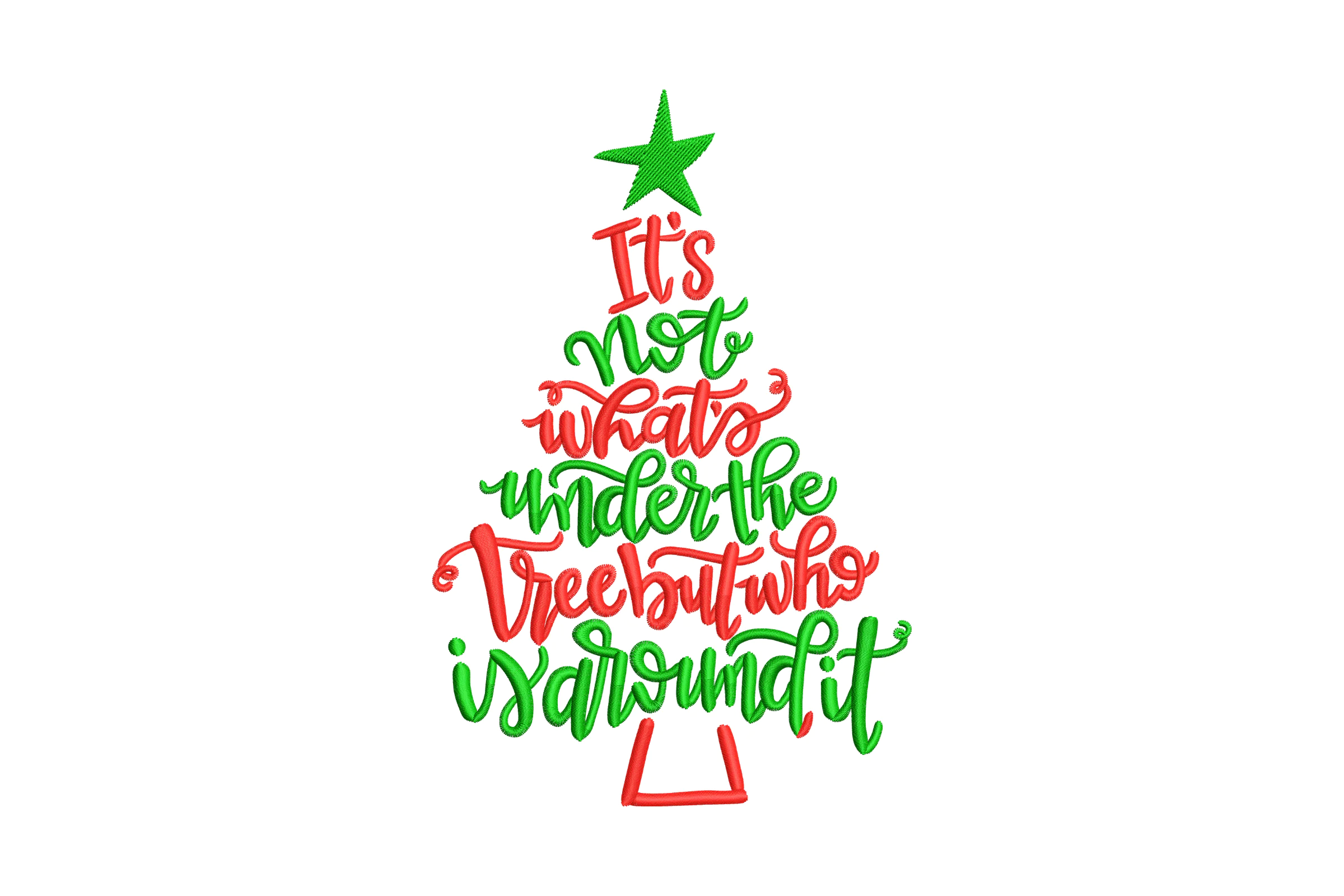 Christmas Tree Embroidery Design File