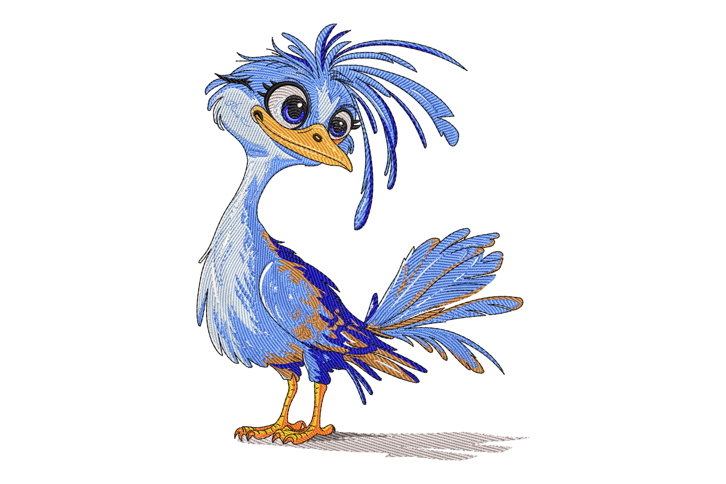 Roadrunner Embroidery Design