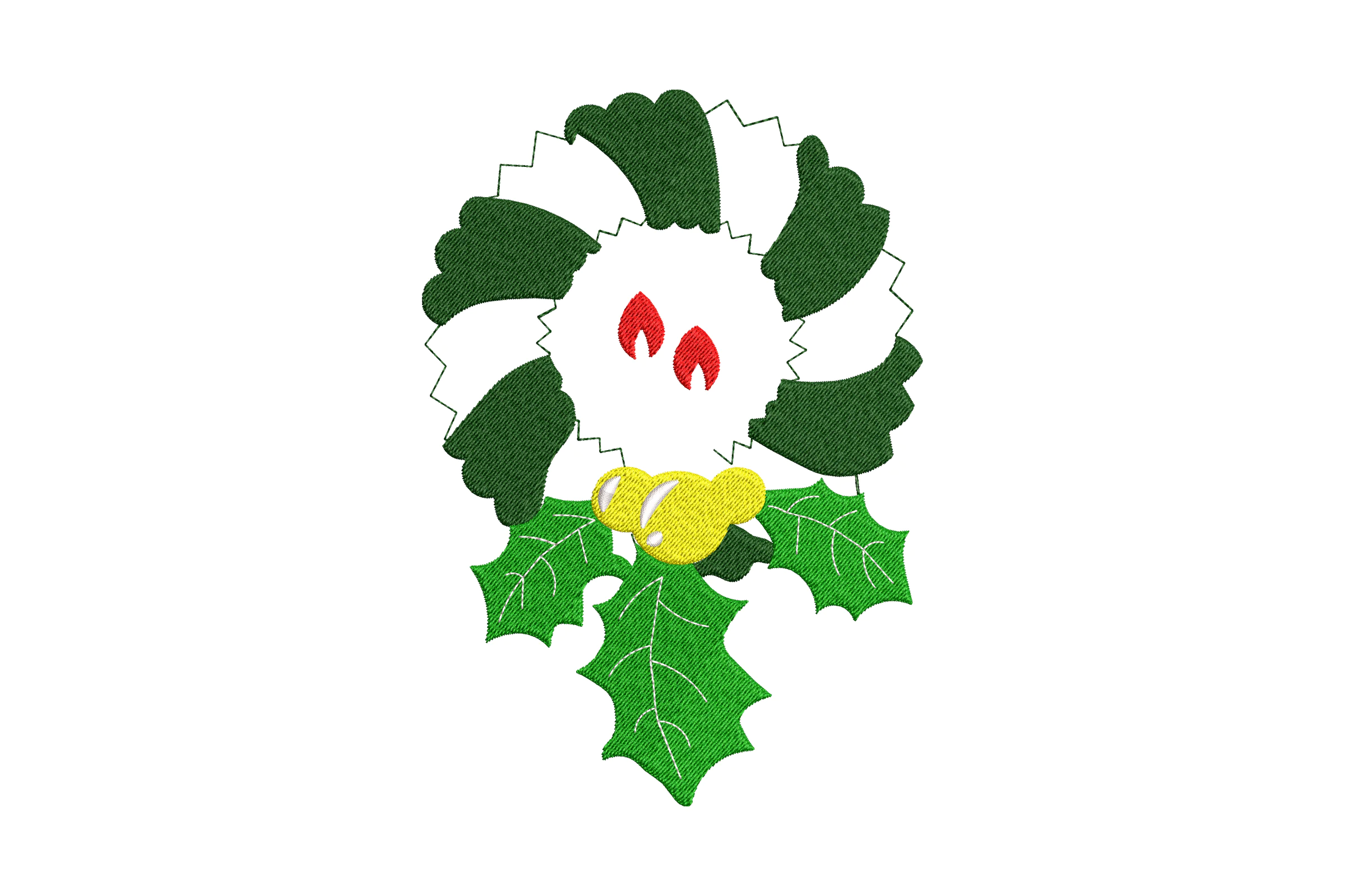 Christmas Wreath Machine  Embroidery File