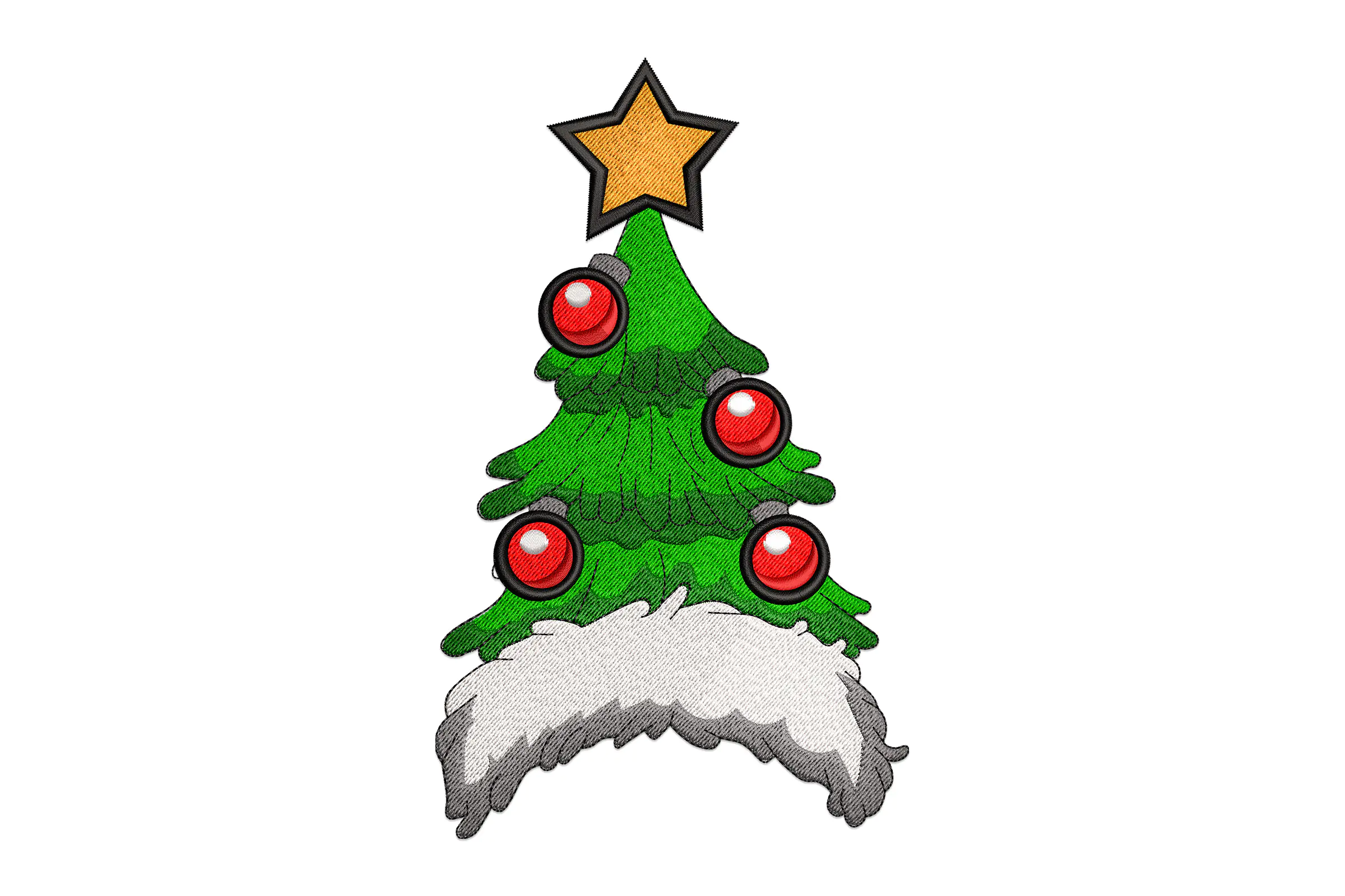 Christmas Trees Embroidery Design
