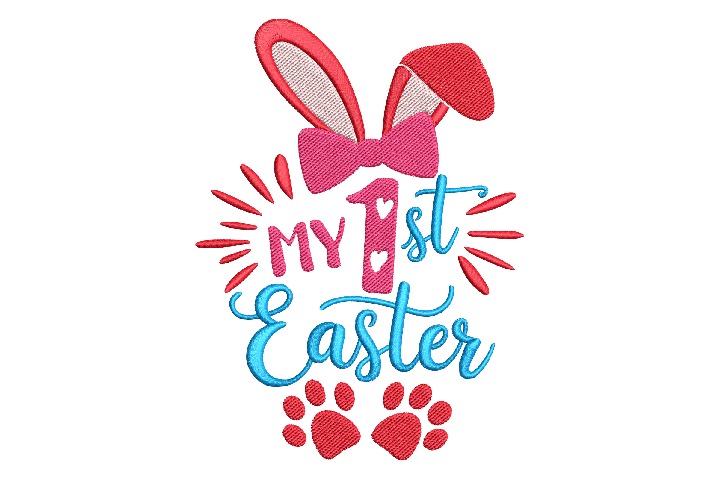 My 1st Easter Bunny Embroidery Design