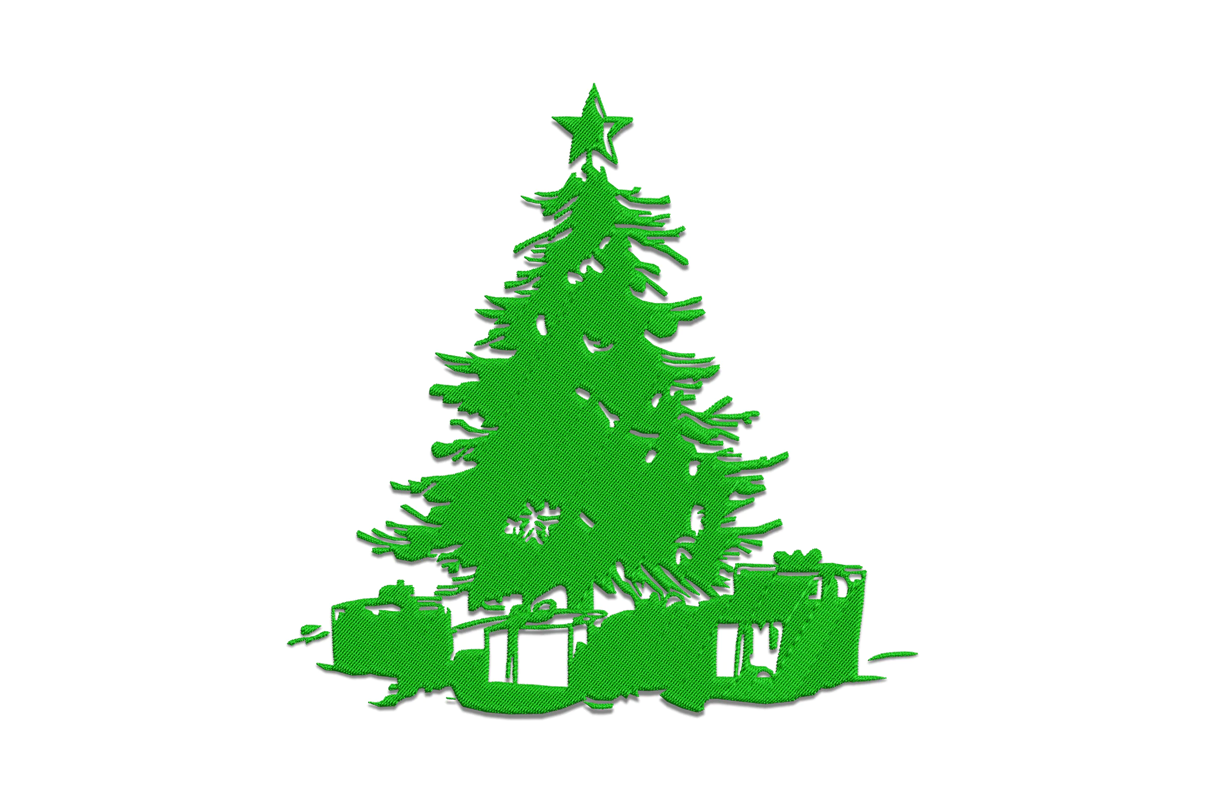 Christmas Tree Digital Embroidery Design Pattern