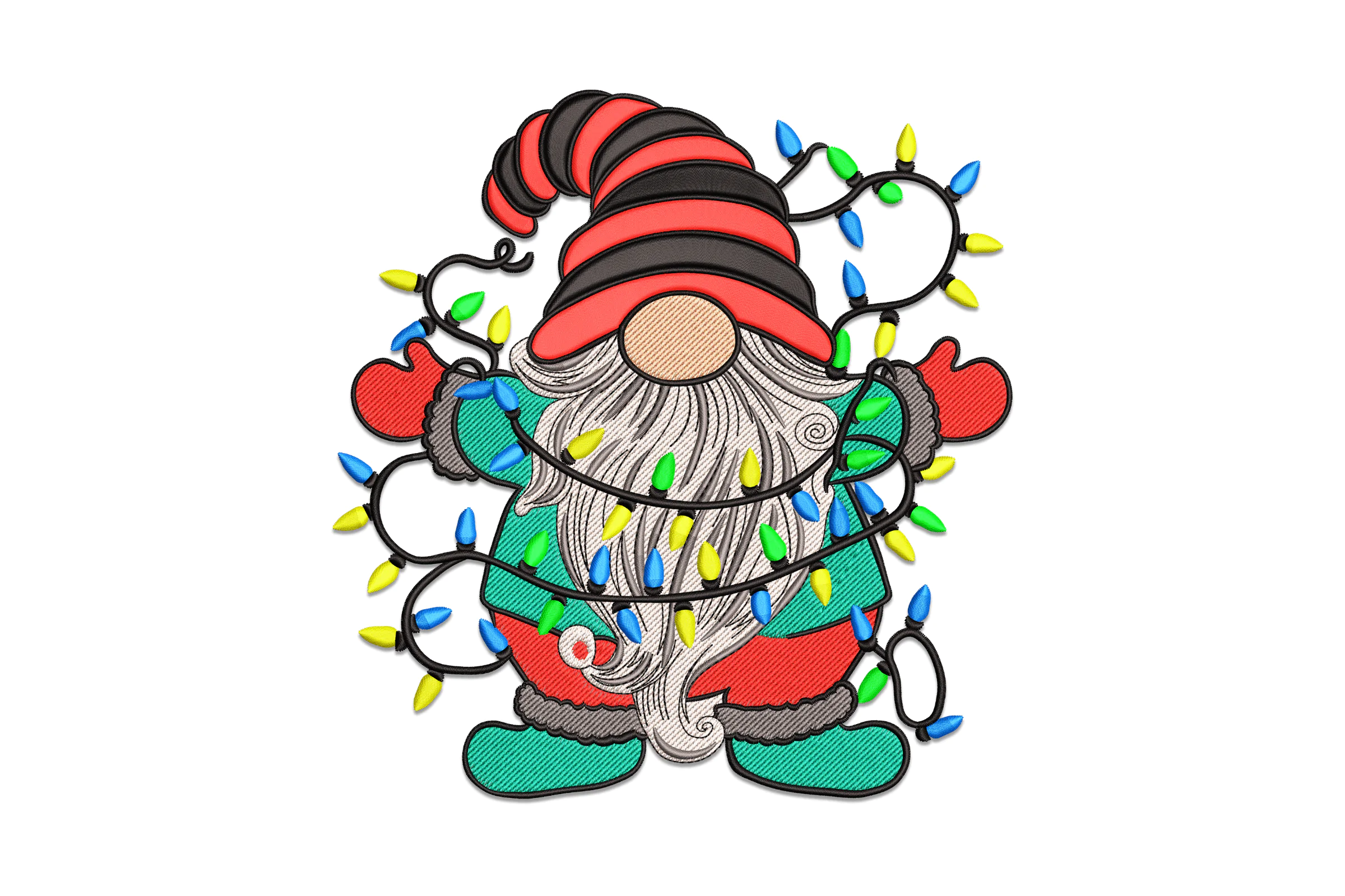 Christmas Gnome Digital Embroidery File