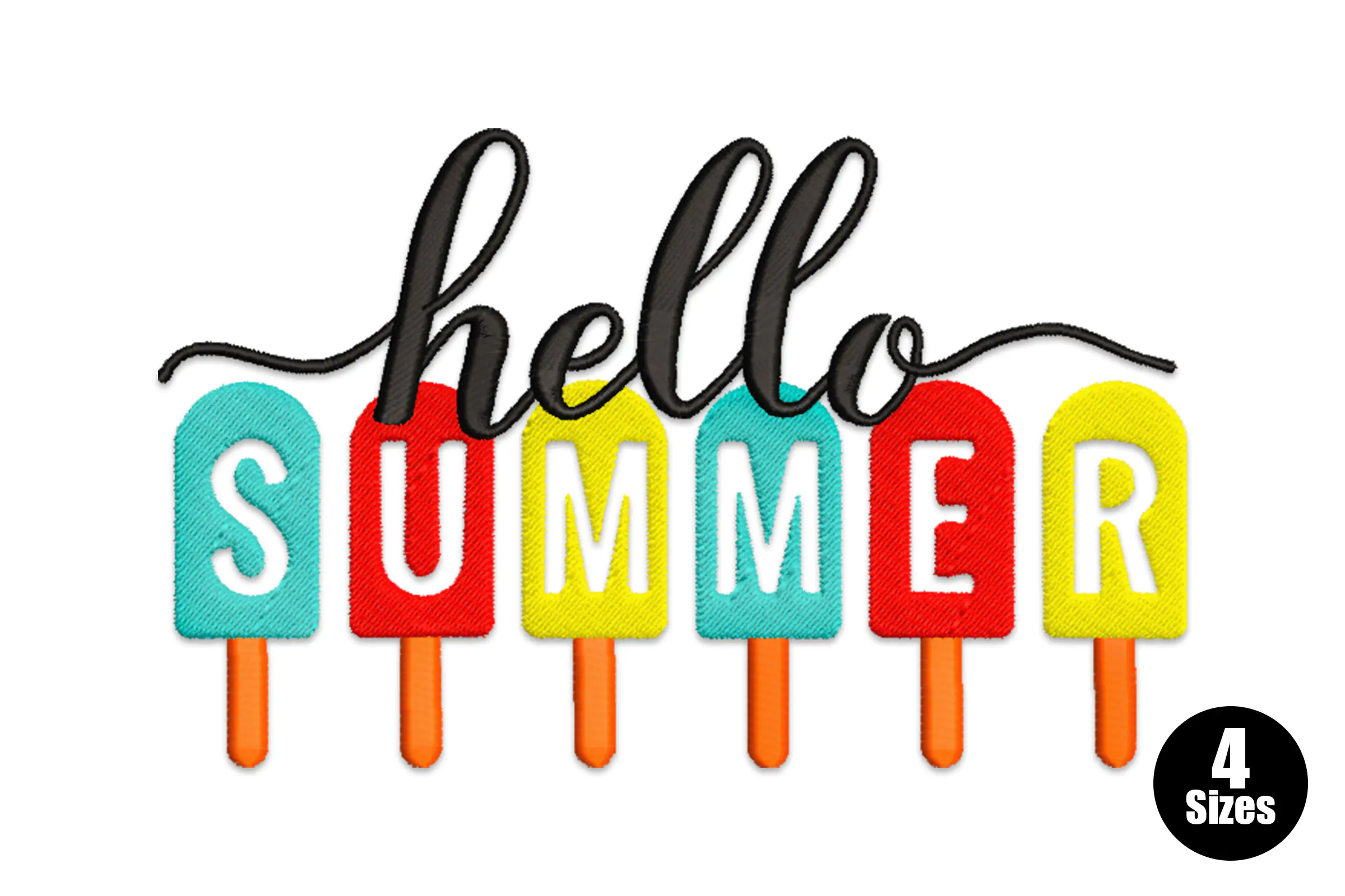 Hello Summer Digital Embroidery Design