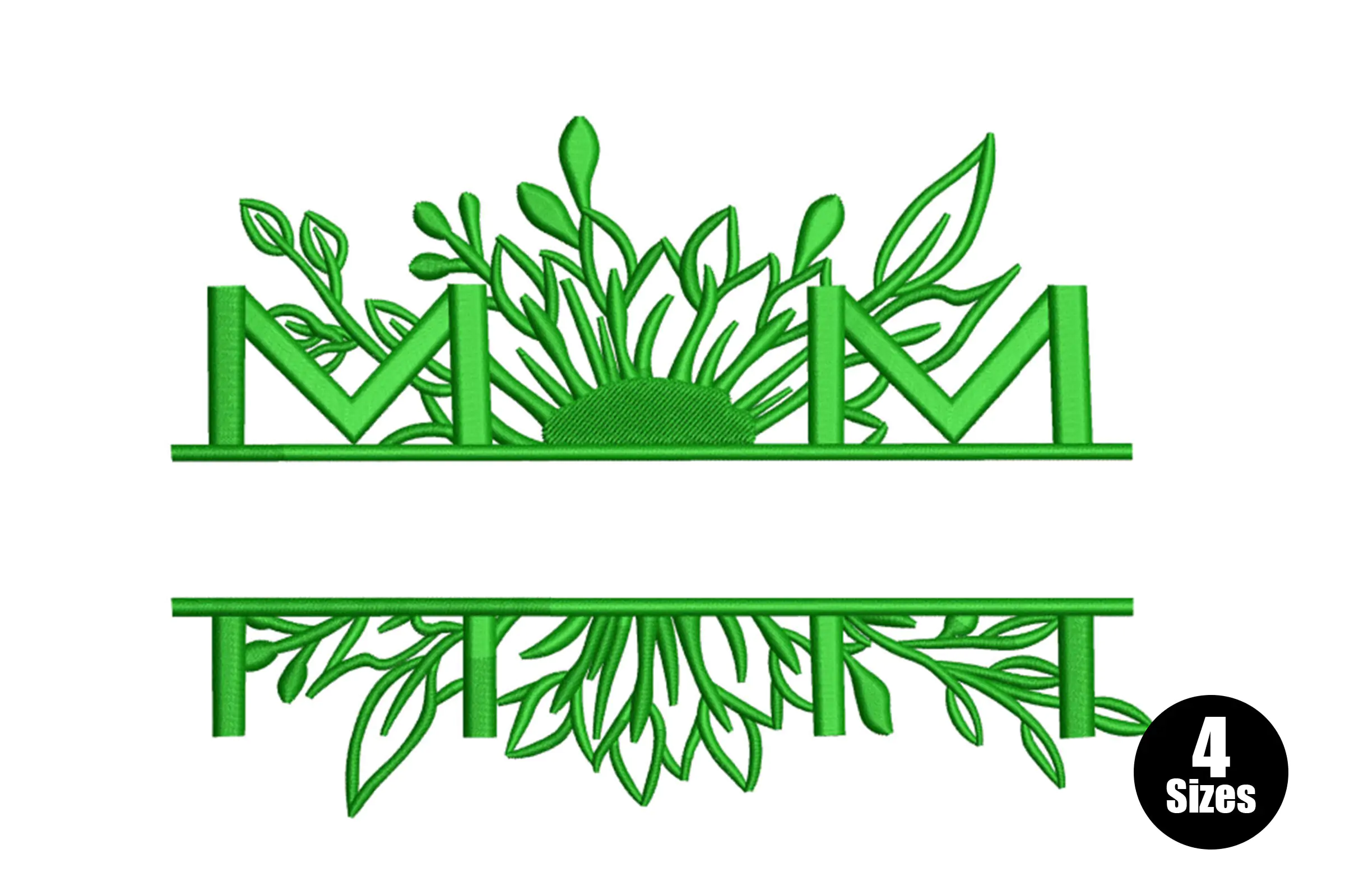 Split Mom Embroidery Design