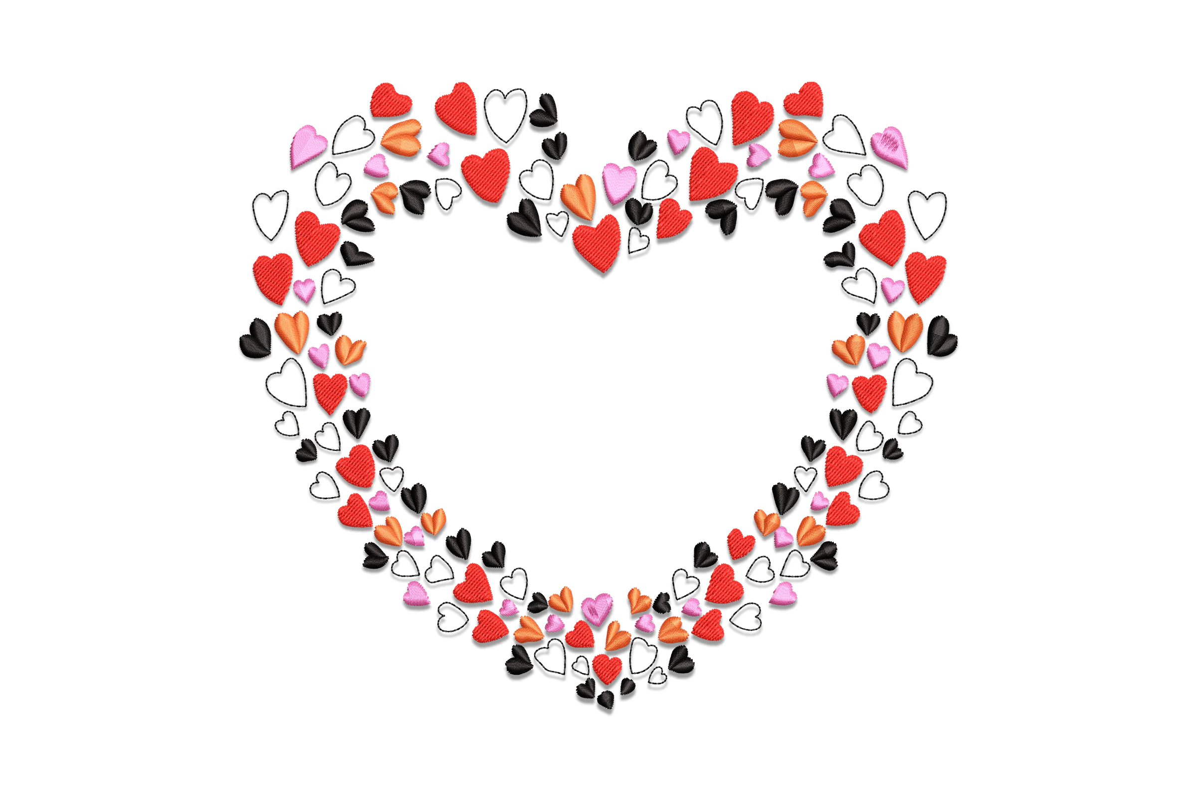 Love Heart Digital Embroidery File