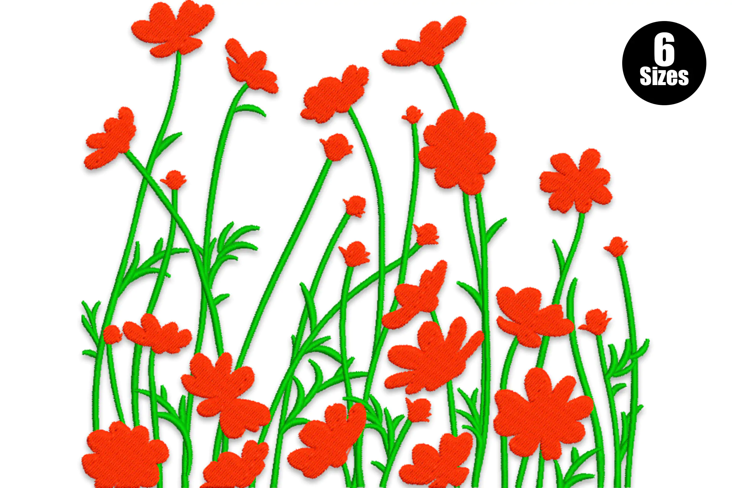 Wild Flowers Embroidery File