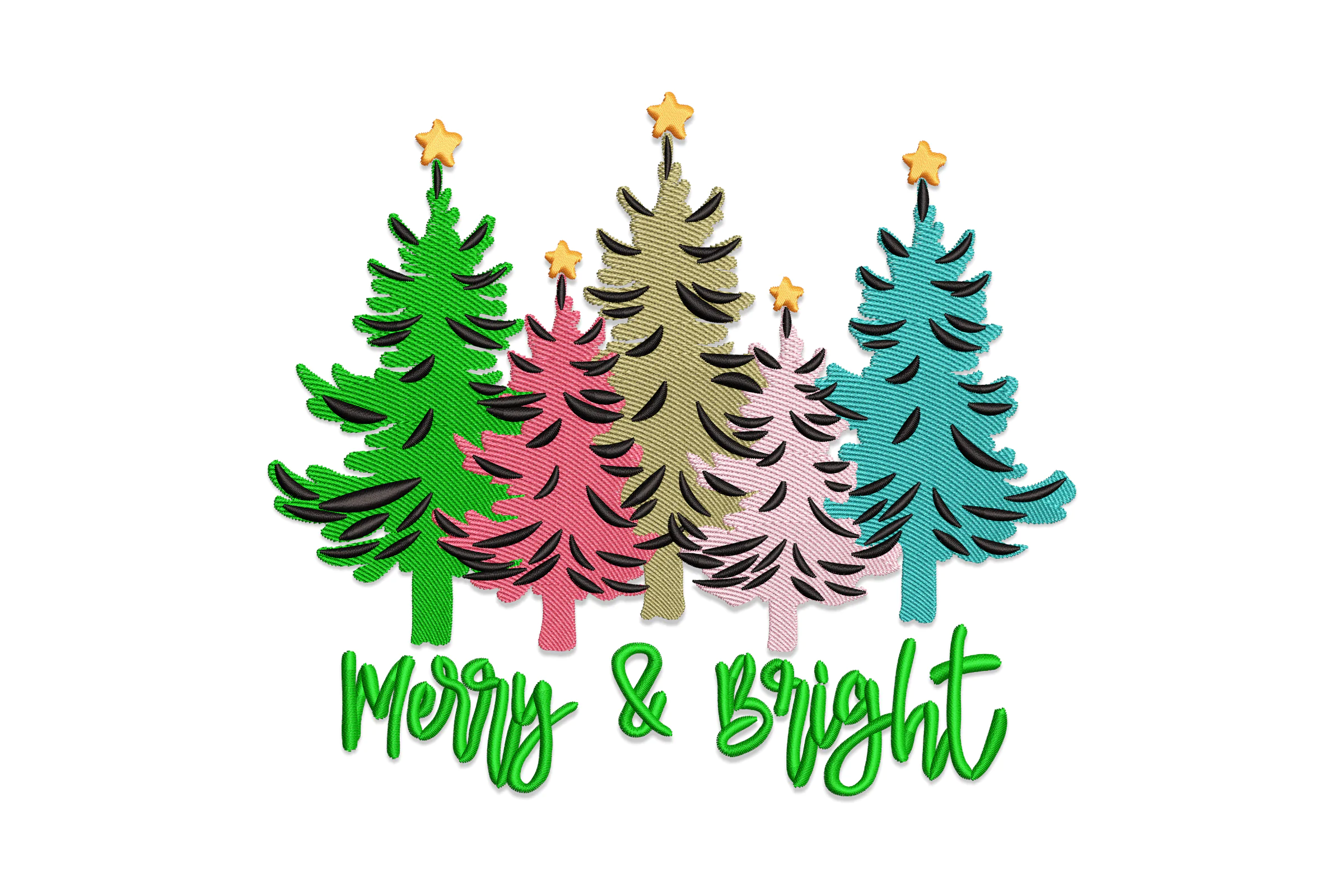 Christmas Merry and Bright Embroidery File