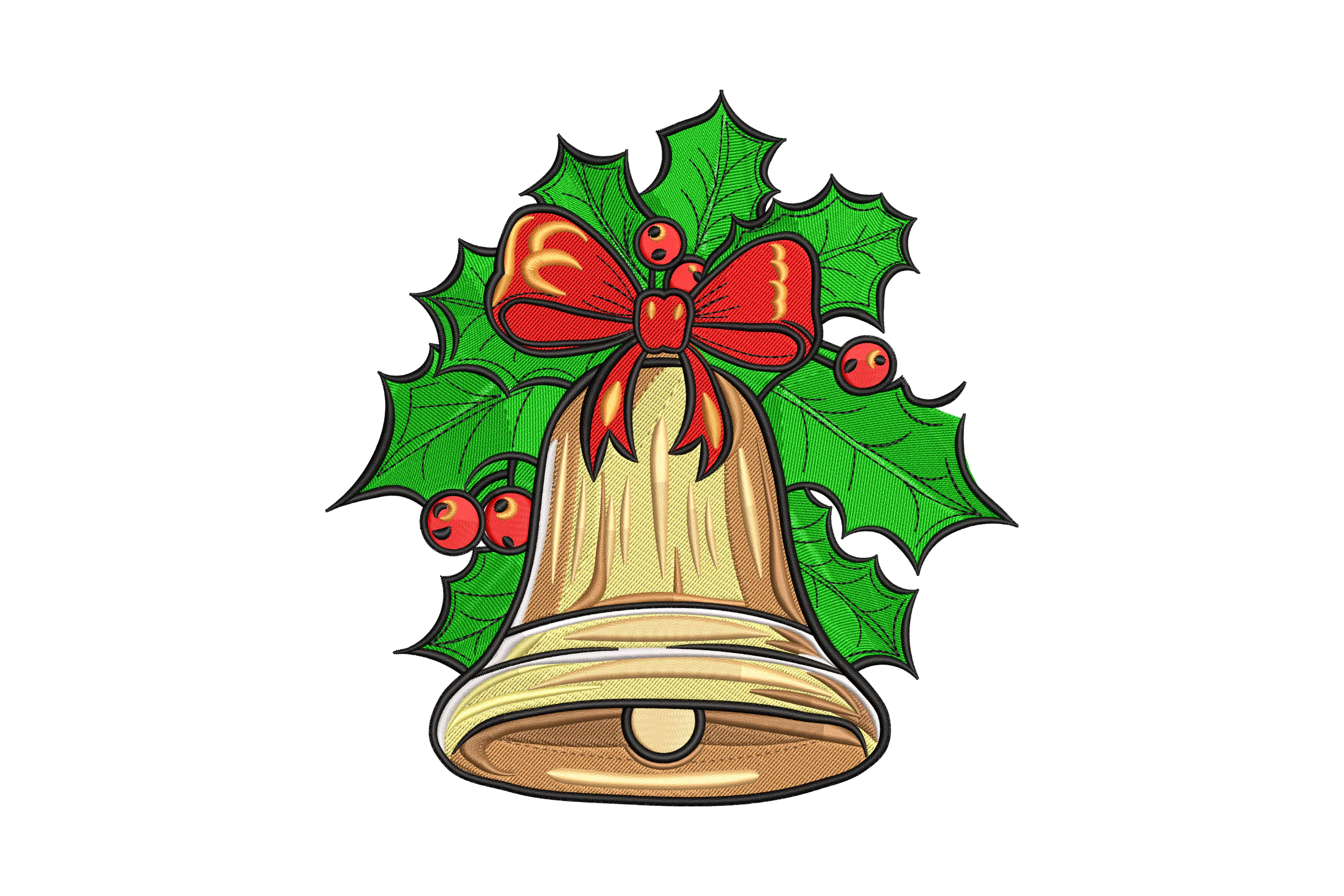 Christmas Bells - Machine Embroidery Design
