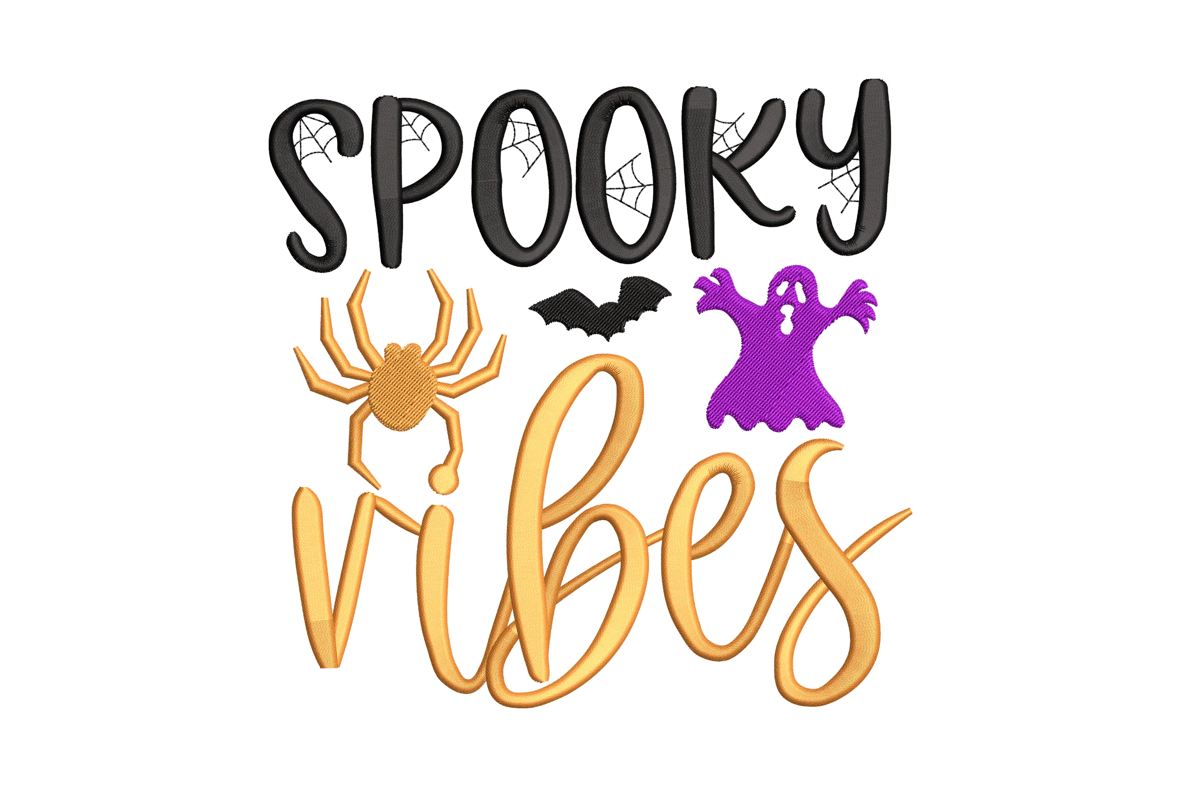 Spooky Vibes Embroidery Design