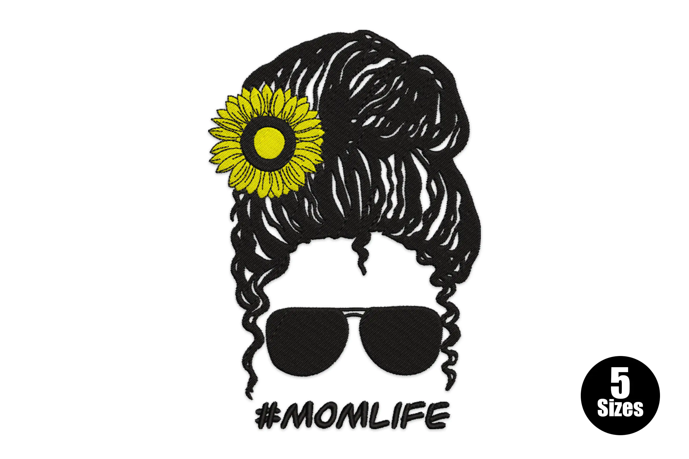 Mom Life Embroidery Design File