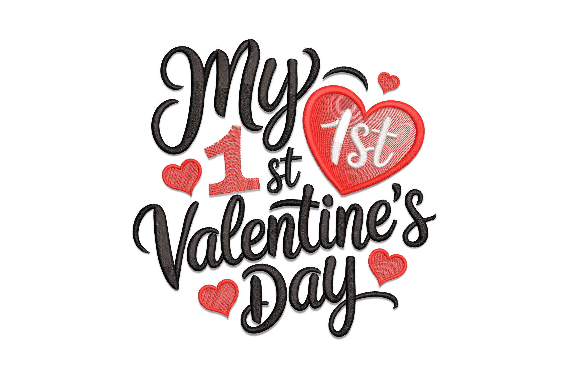 My 1St Valentines Day Embroidery Design
