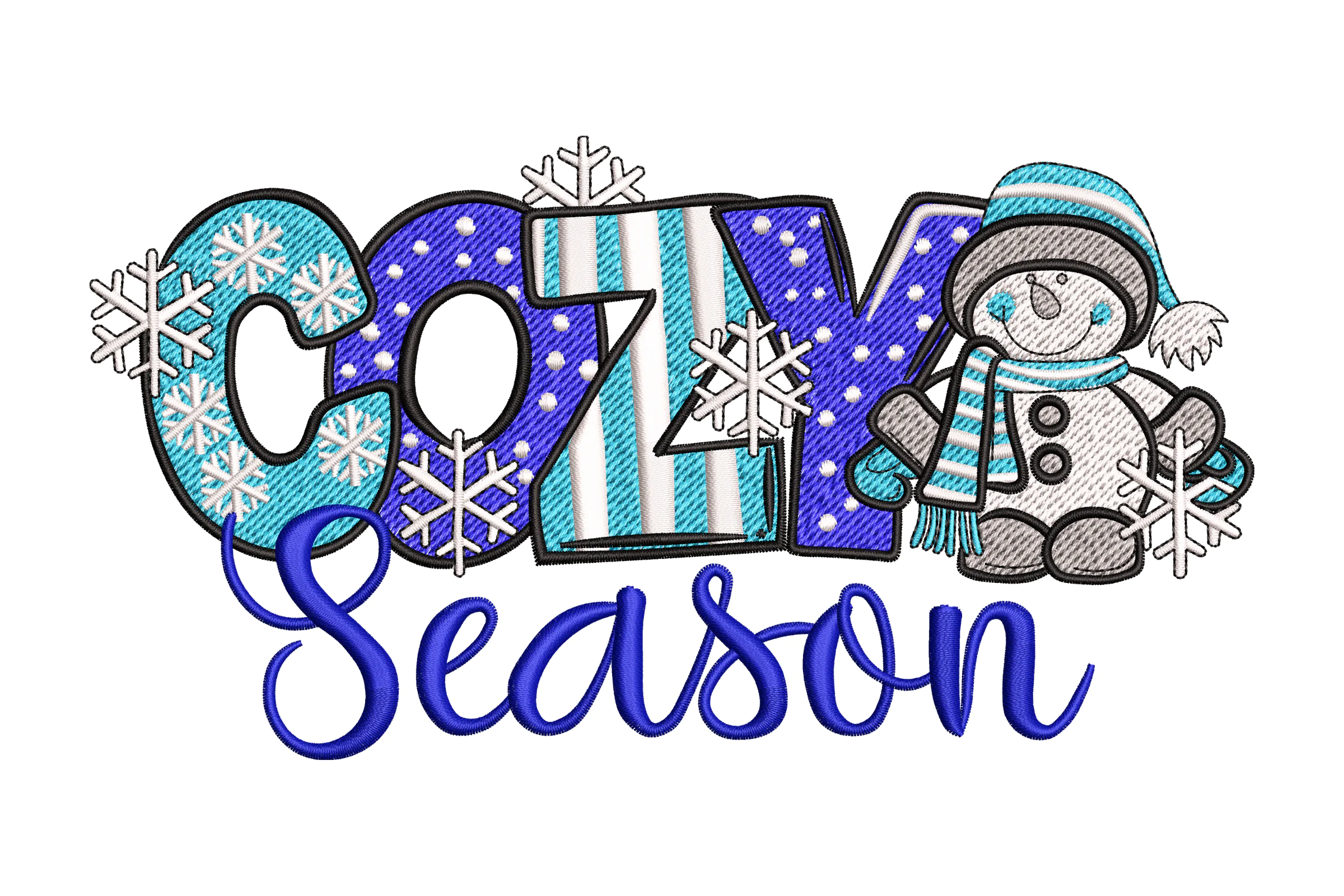 Cozy Season Embroidery Design