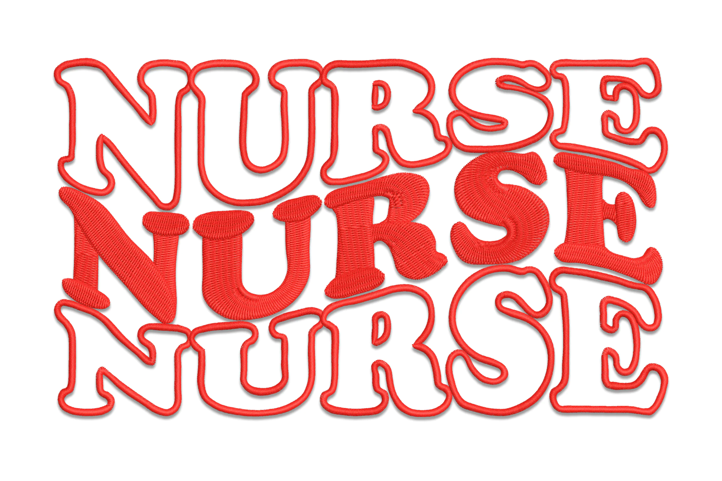 Nurse Digital Embroidery Design