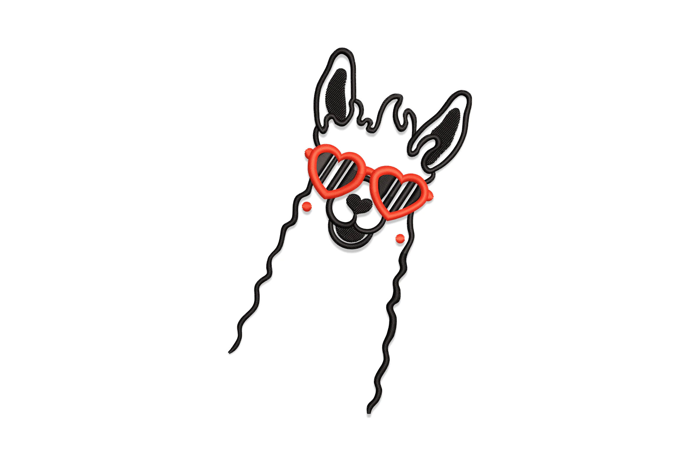 Llama Machine Embroidery Design