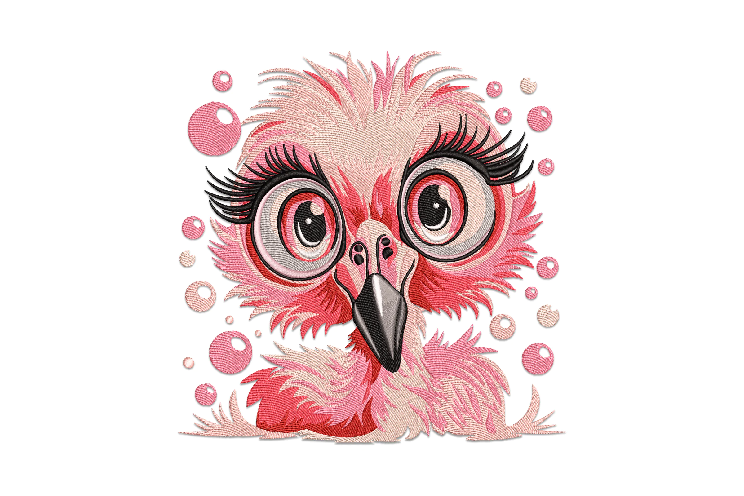 Flamingo Silhouette Machine Embroidery Design