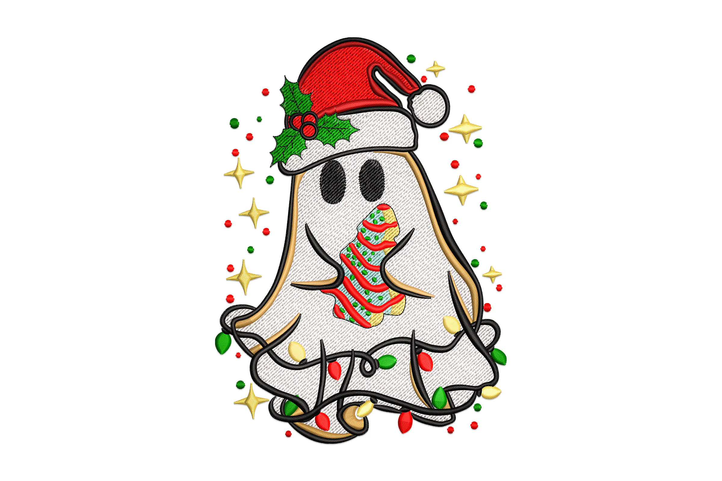 Christmas Ghost Embroidery File