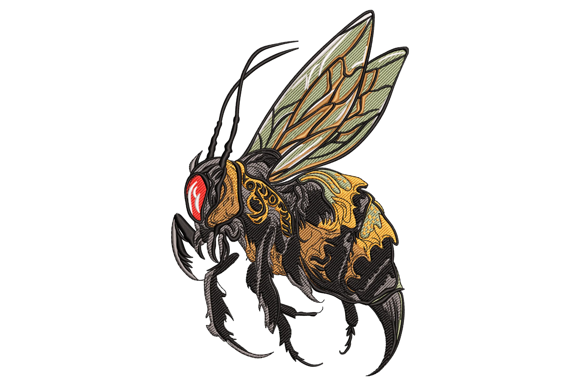 Bumblebee Embroidery Pattern