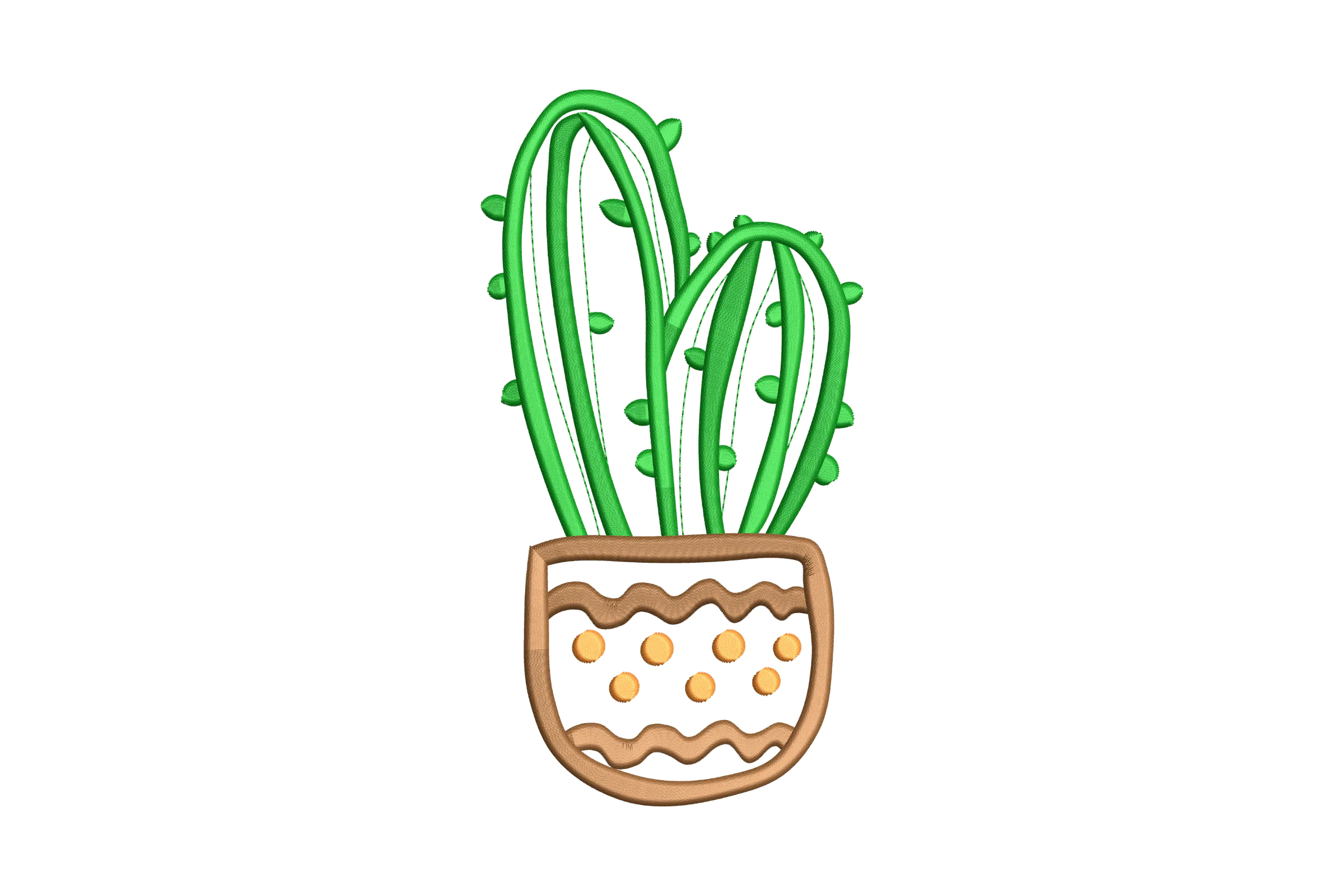 Mini Cactus Flowers Embroidery Design