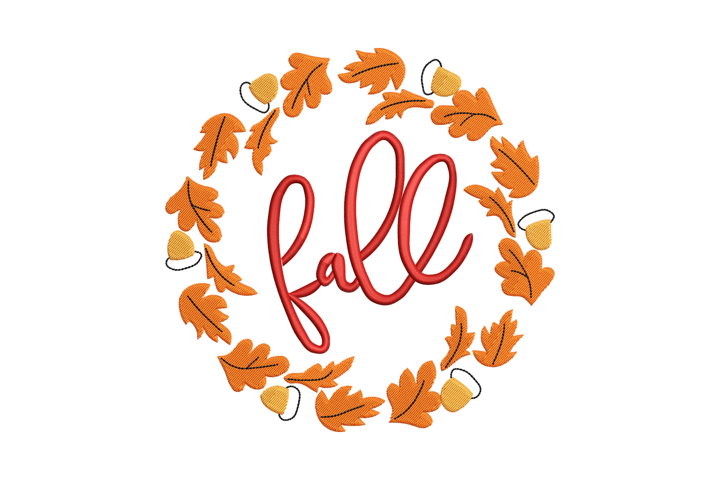 Fall Embroidery Design