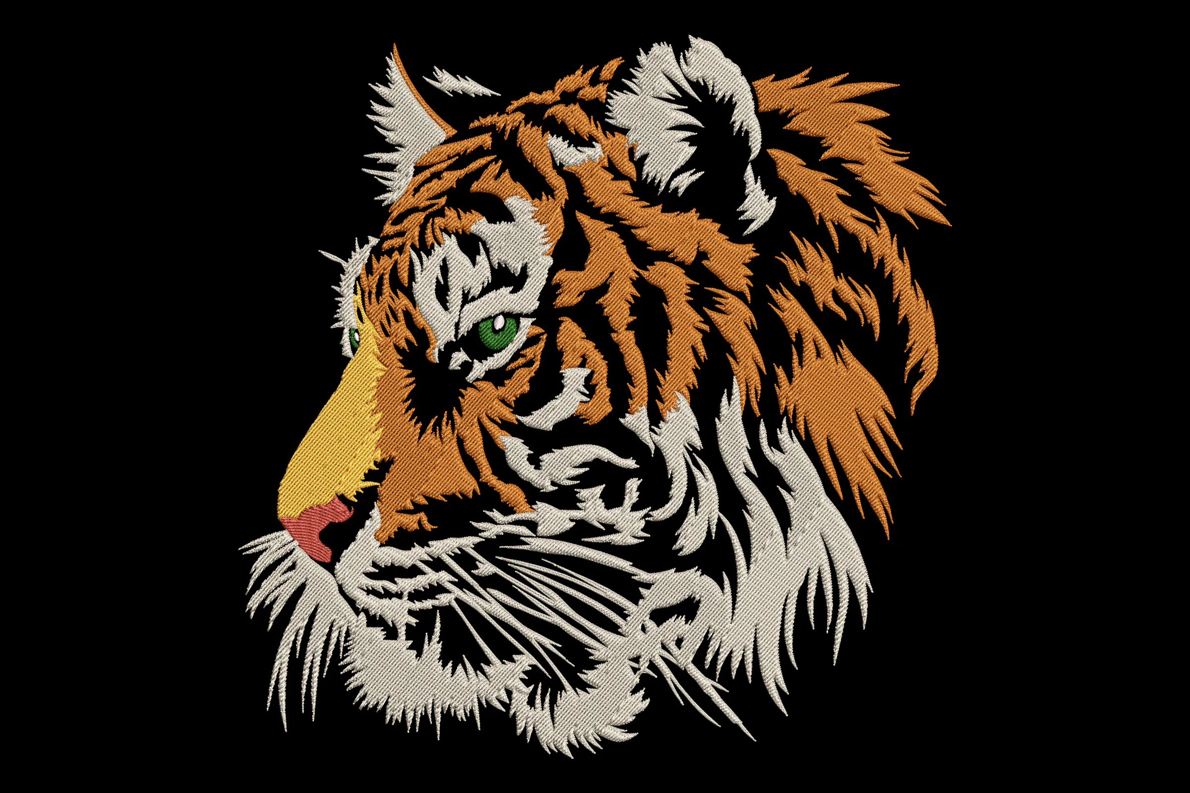 Majestic Tiger Embroidery Design File
