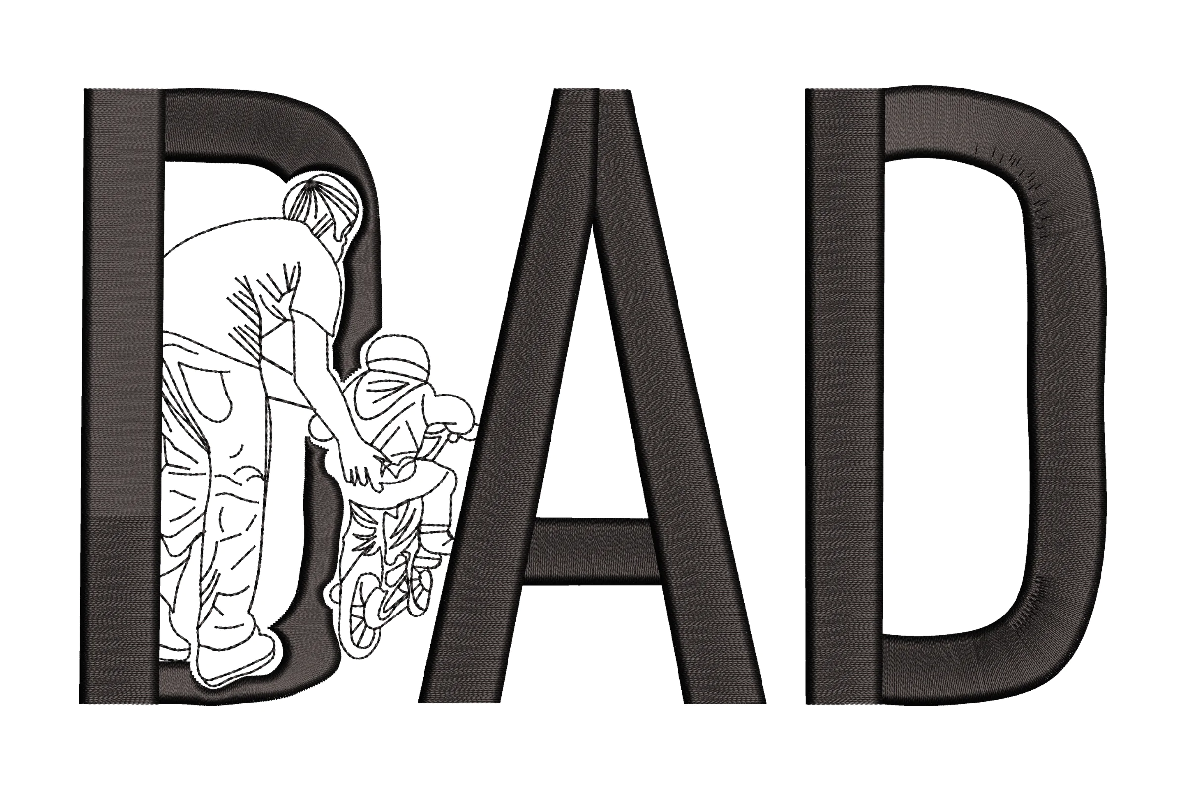 Best Dad Ever Embroidery File