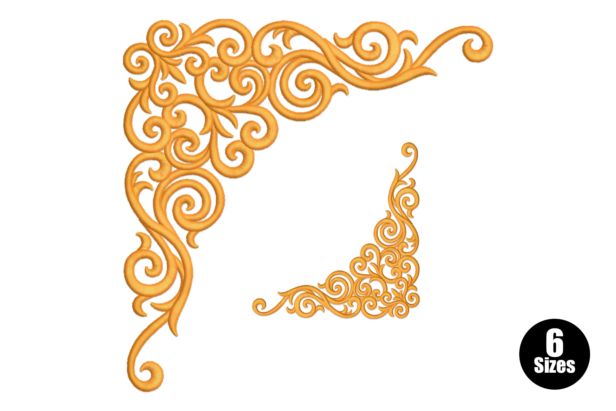Vintage Corner Embroidery Design