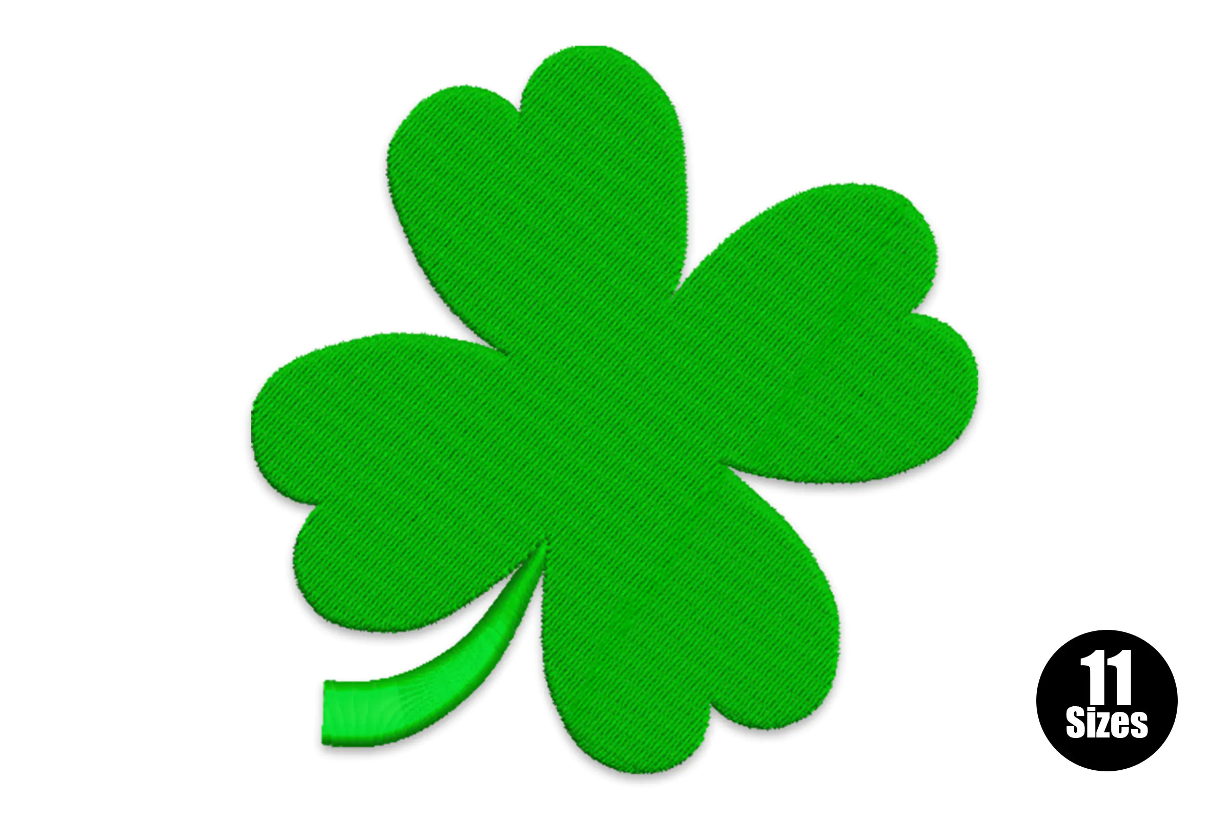 Lucky Irish Clover for St. Patrick's Day Embroidery Design