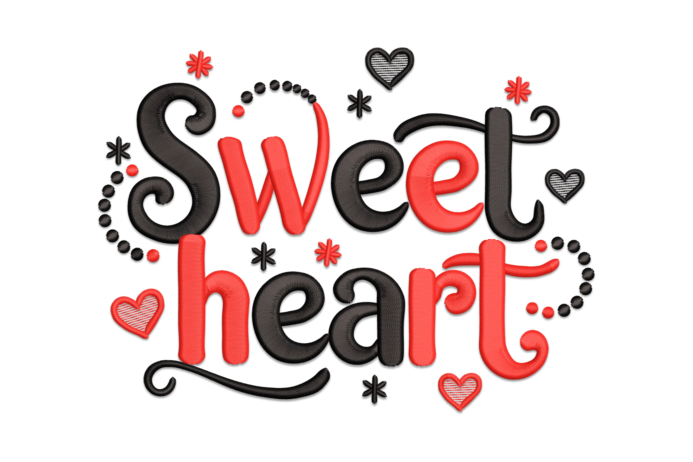 Sweet Heart Embroidery Design File