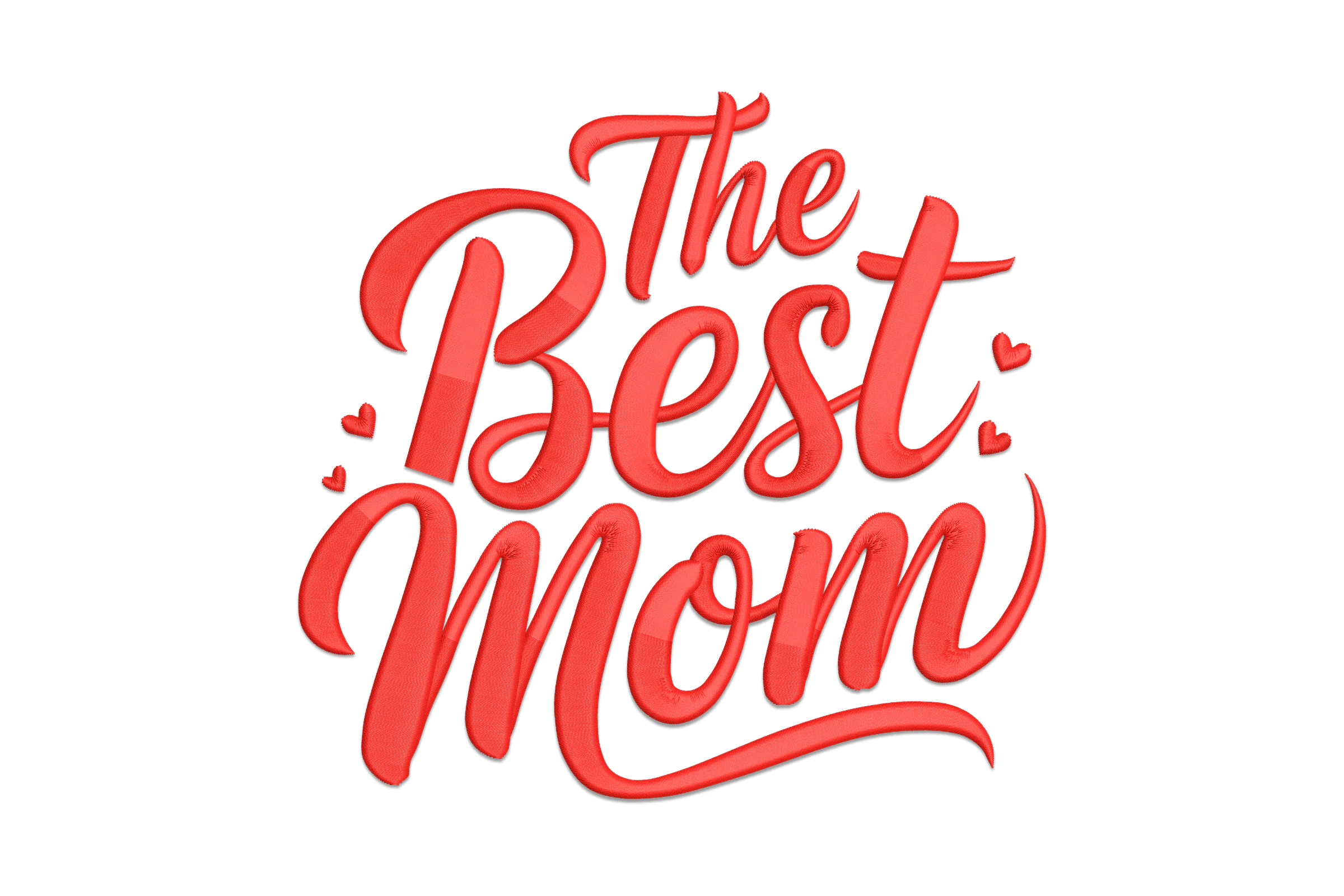 The Best Mom Embroidery Design