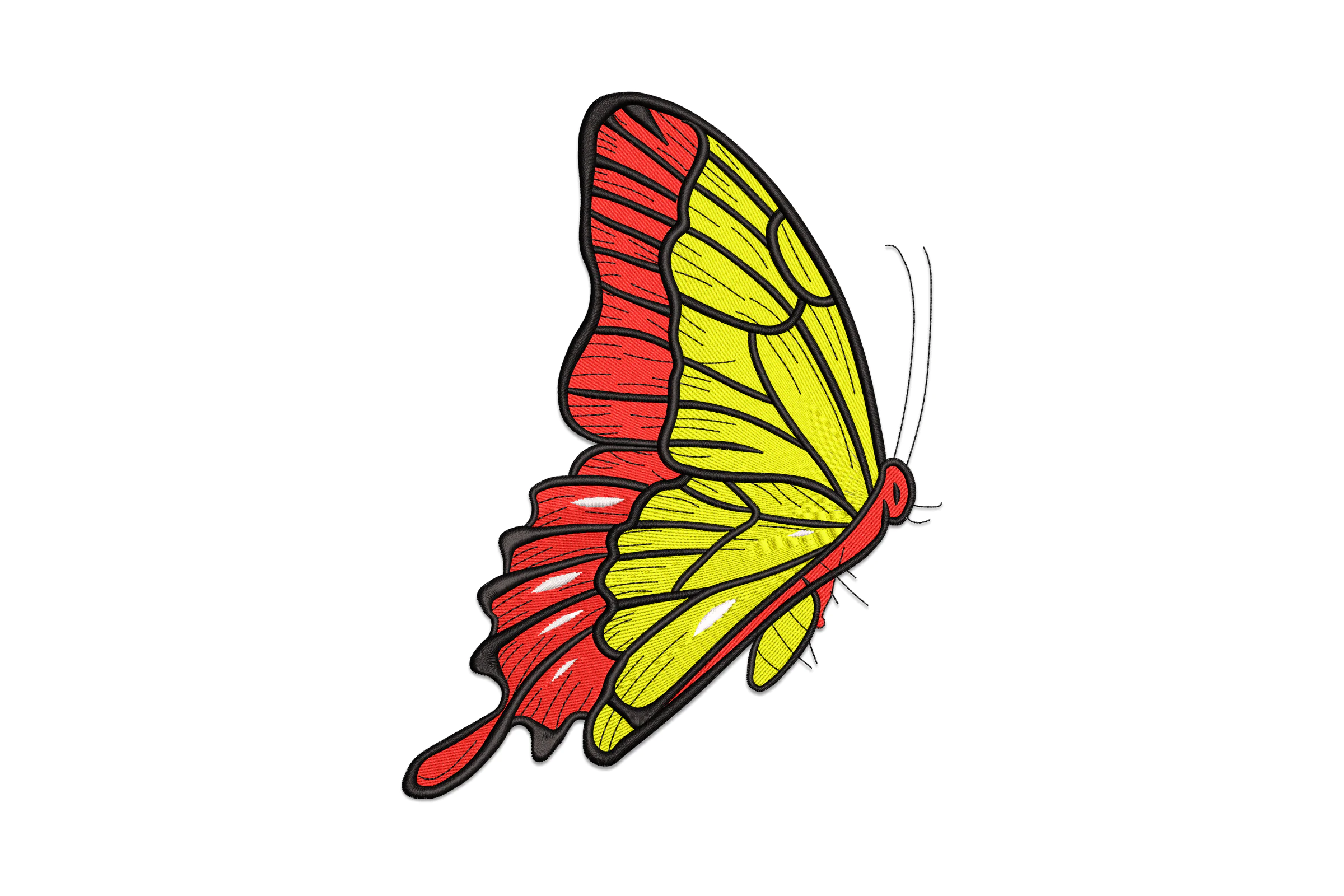 Beautiful Butterfly Embroidery Design Pattern