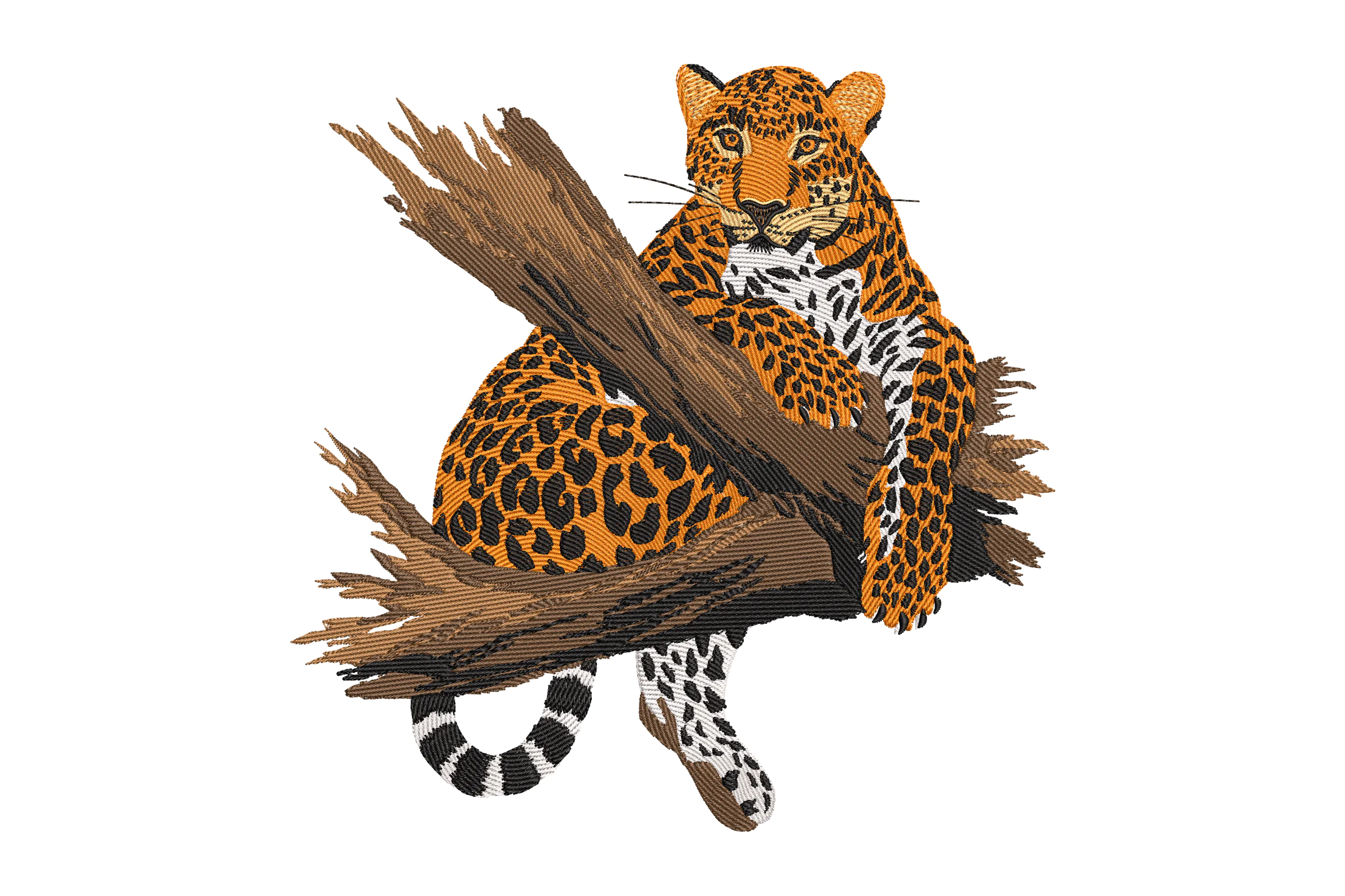 Leopard Embroidery Design