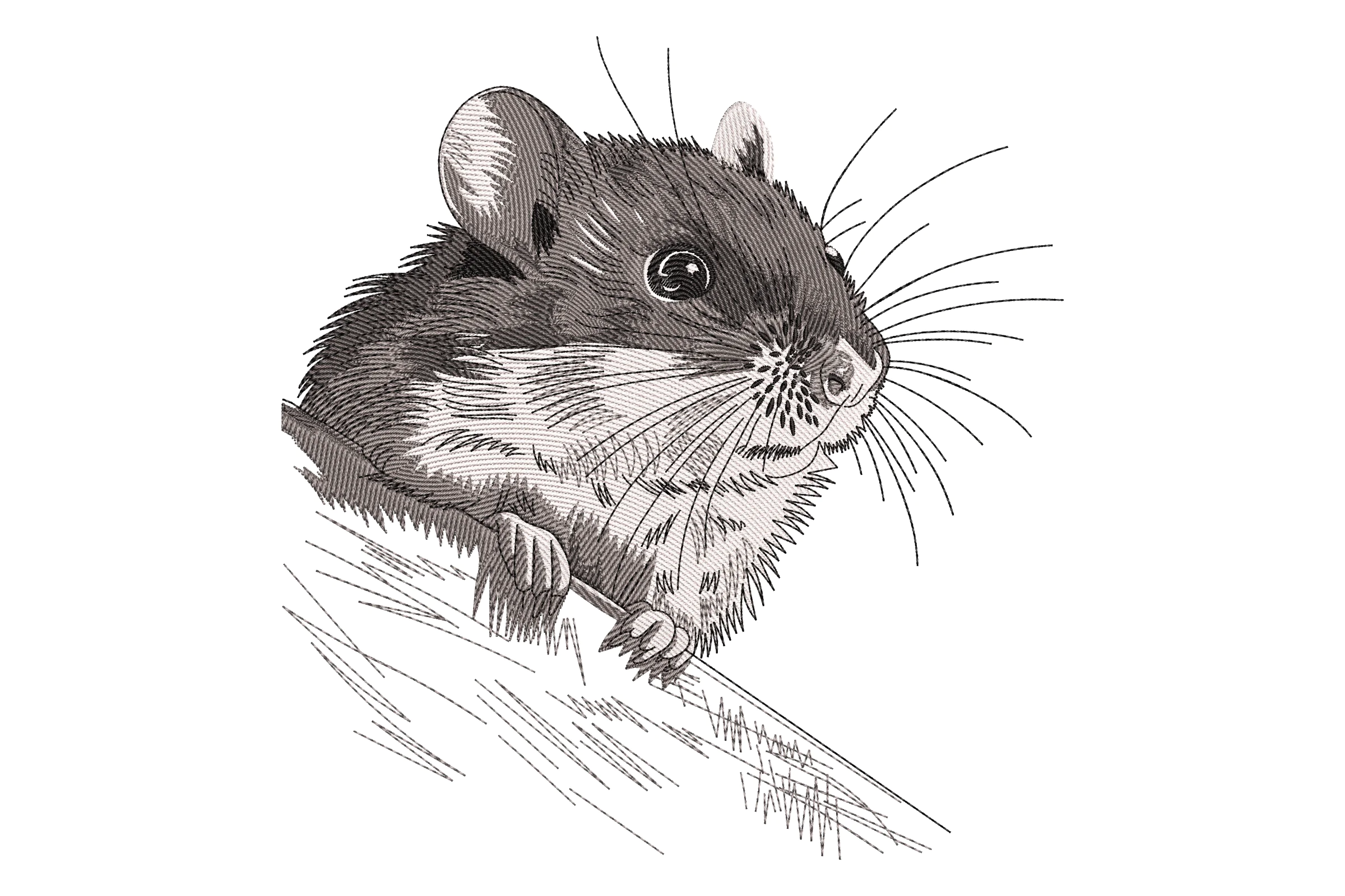Mouse Embroidery Design File