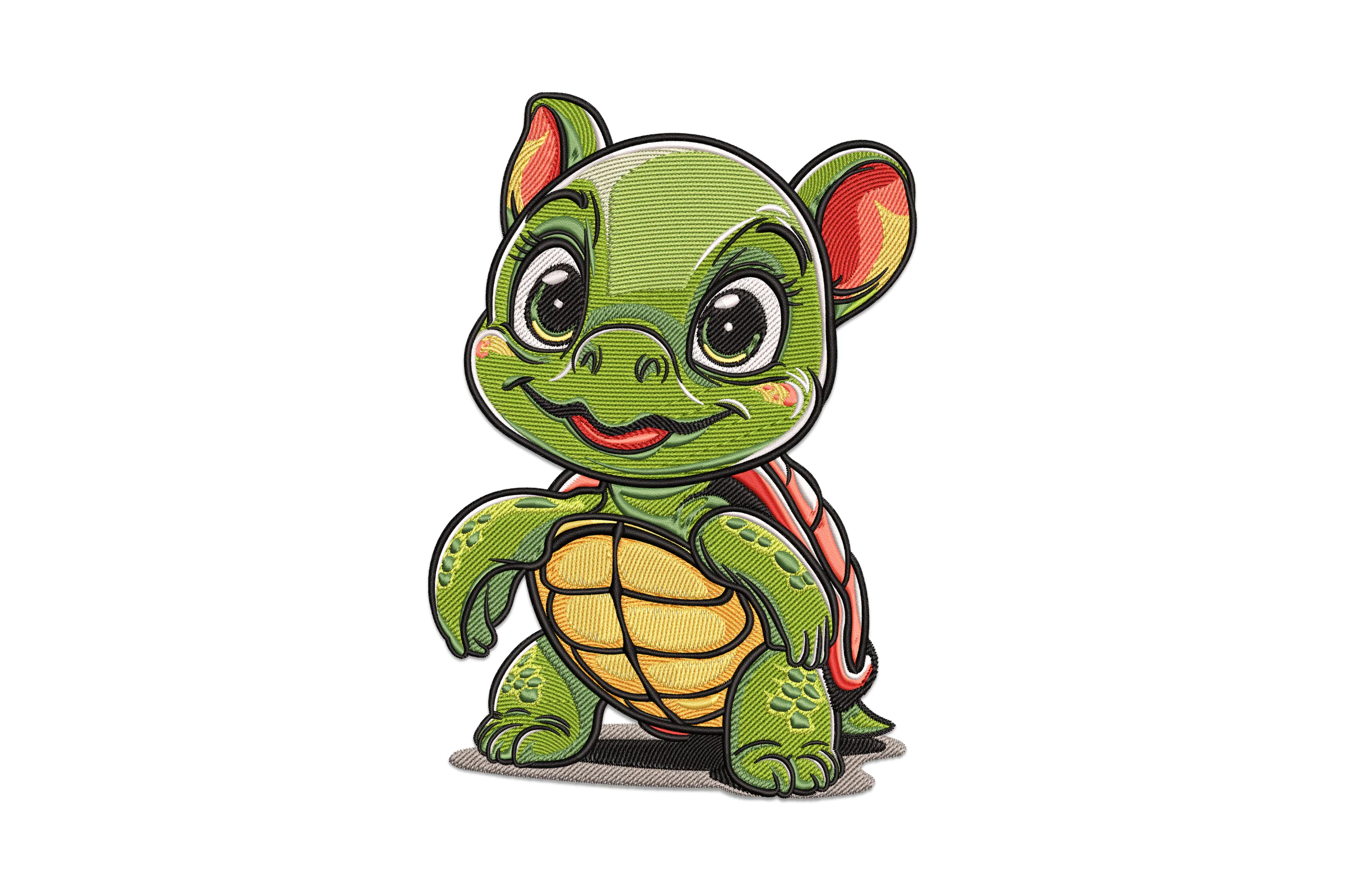 Cute Turtle Embroidery Design File