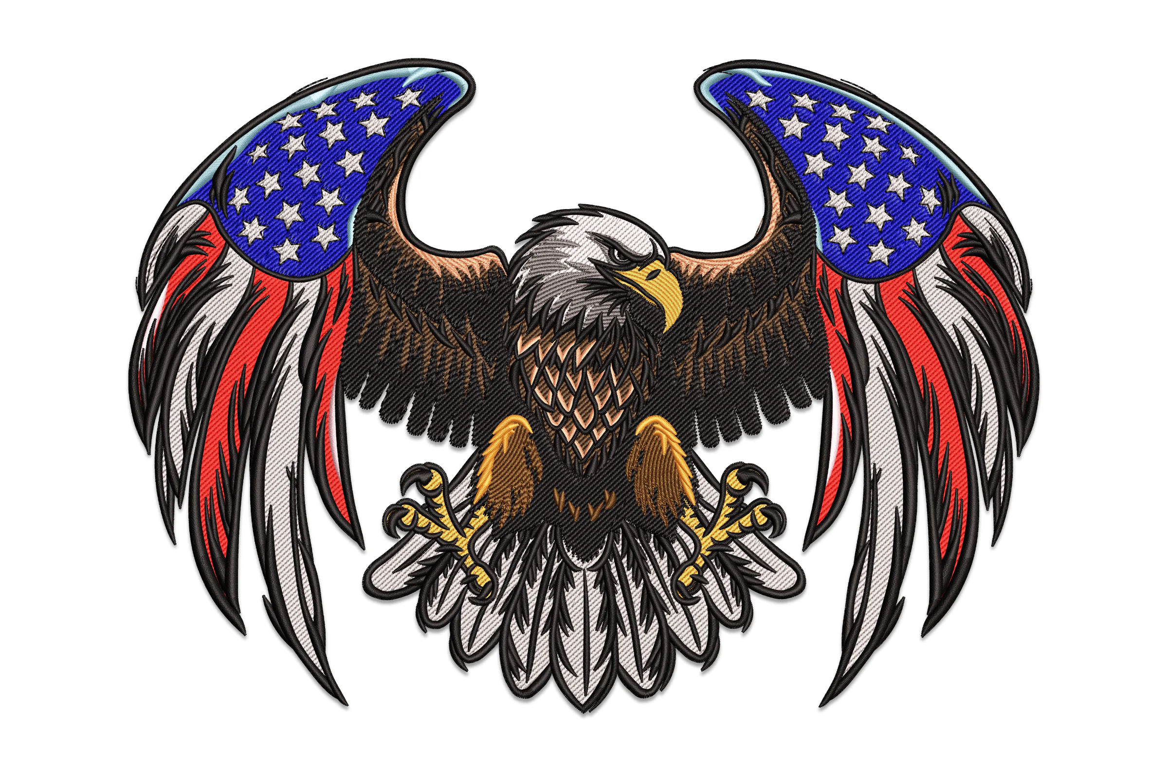 Eagle USA Embroidery Design