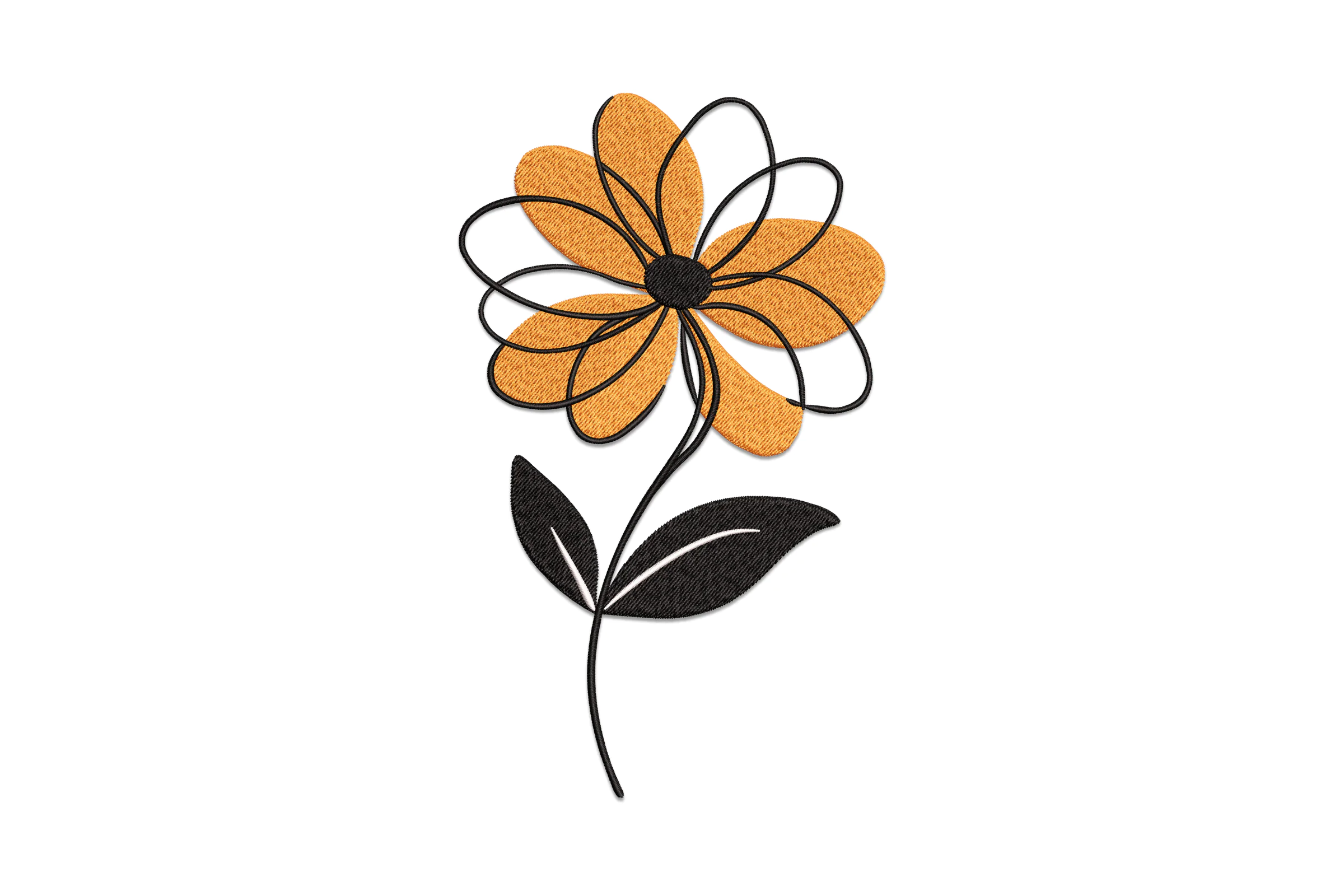 Delicate Flower Embroidery Design