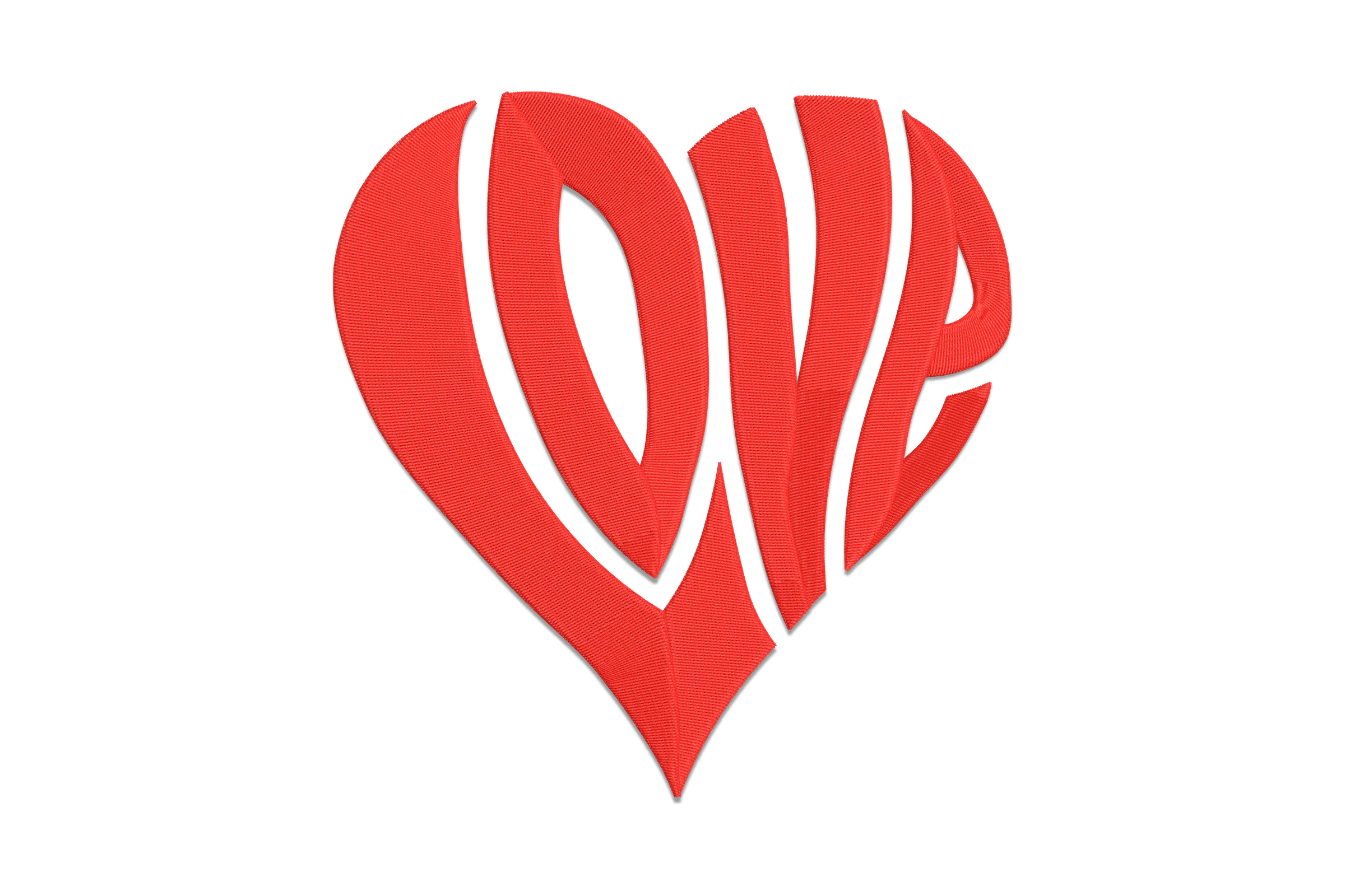 Love Heart Digital Embroidery Design