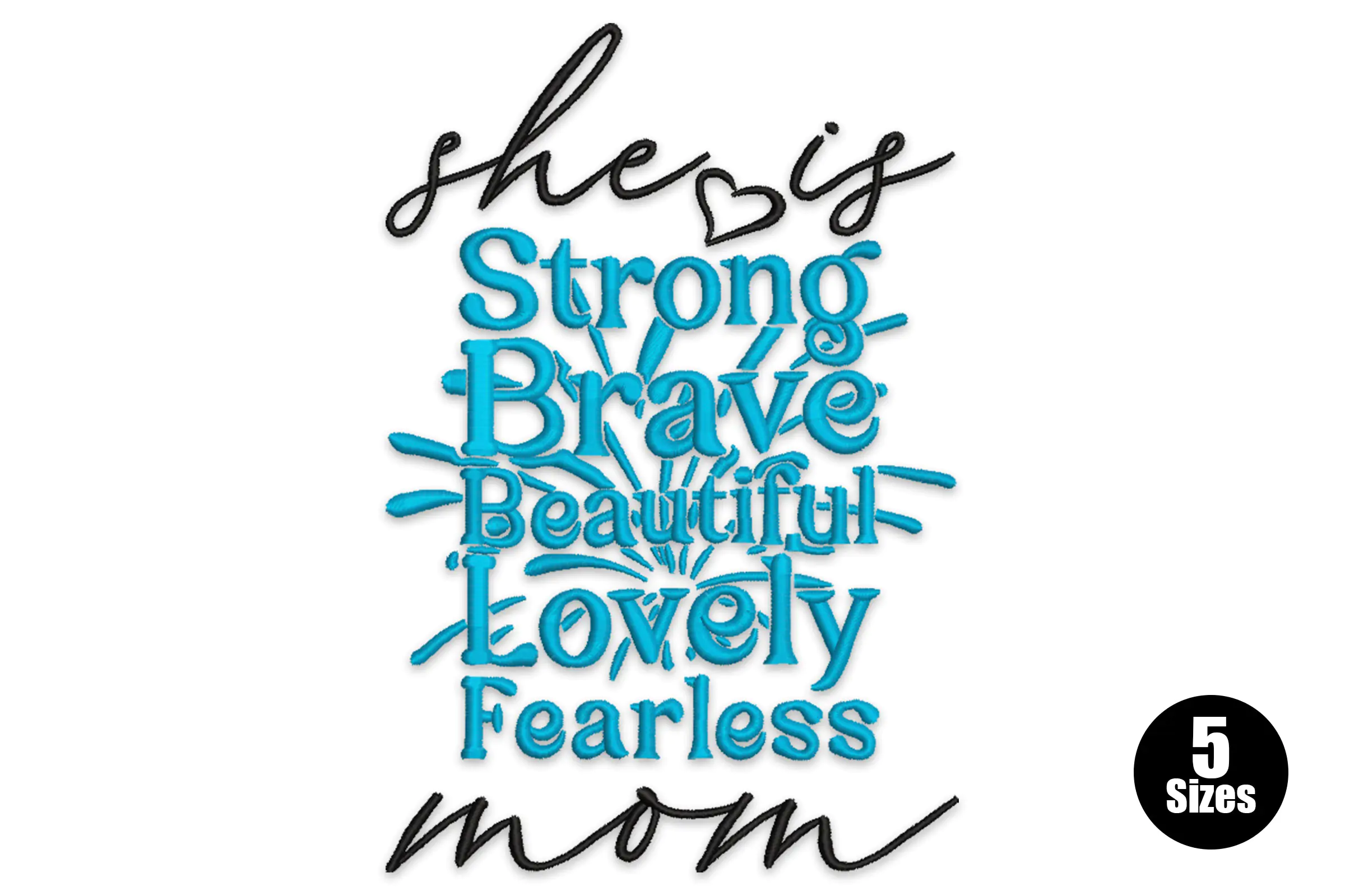 Mothers Day Phrases Embroidery Design