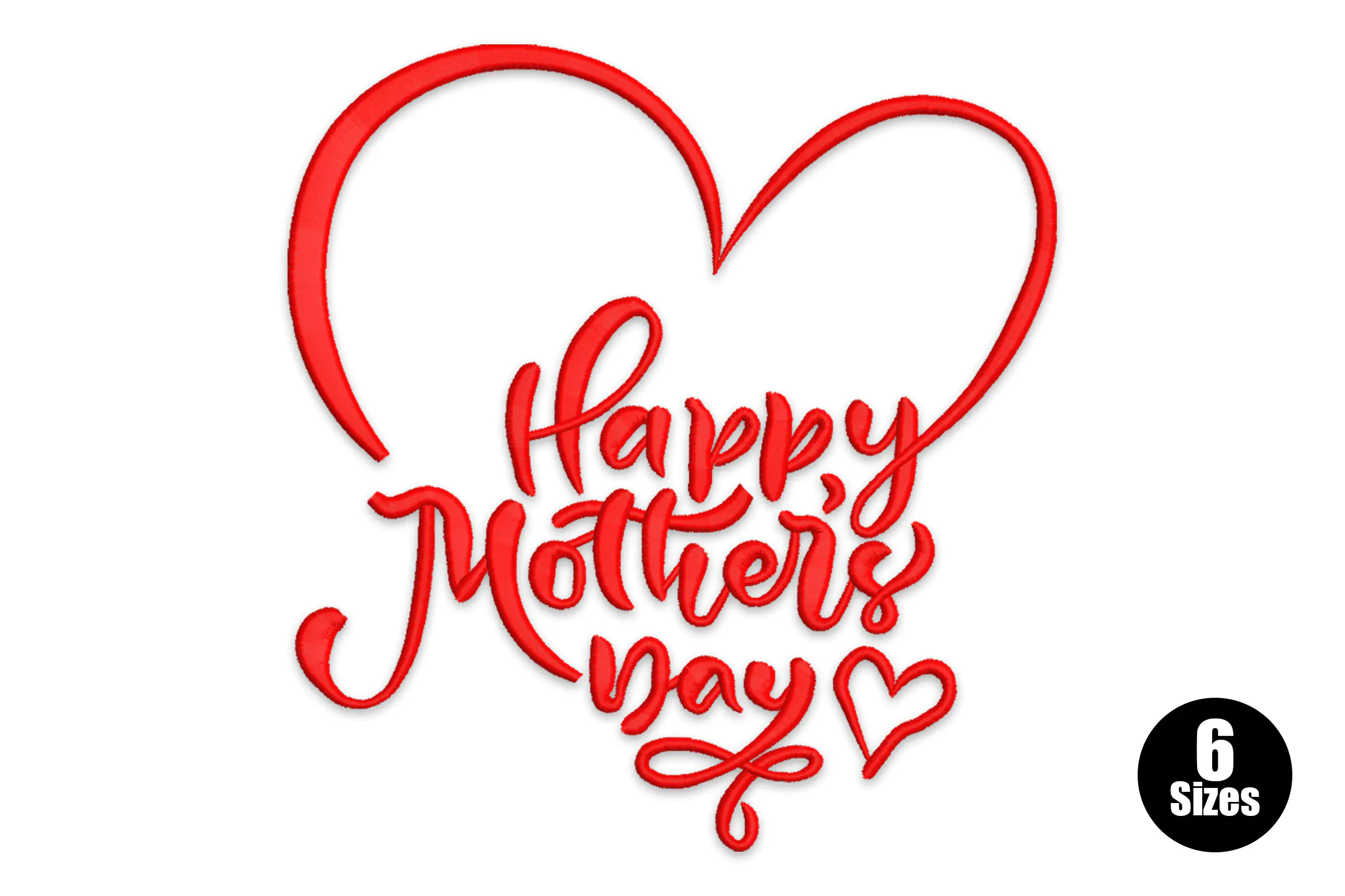 Happy Mother's Day Embroidery Design