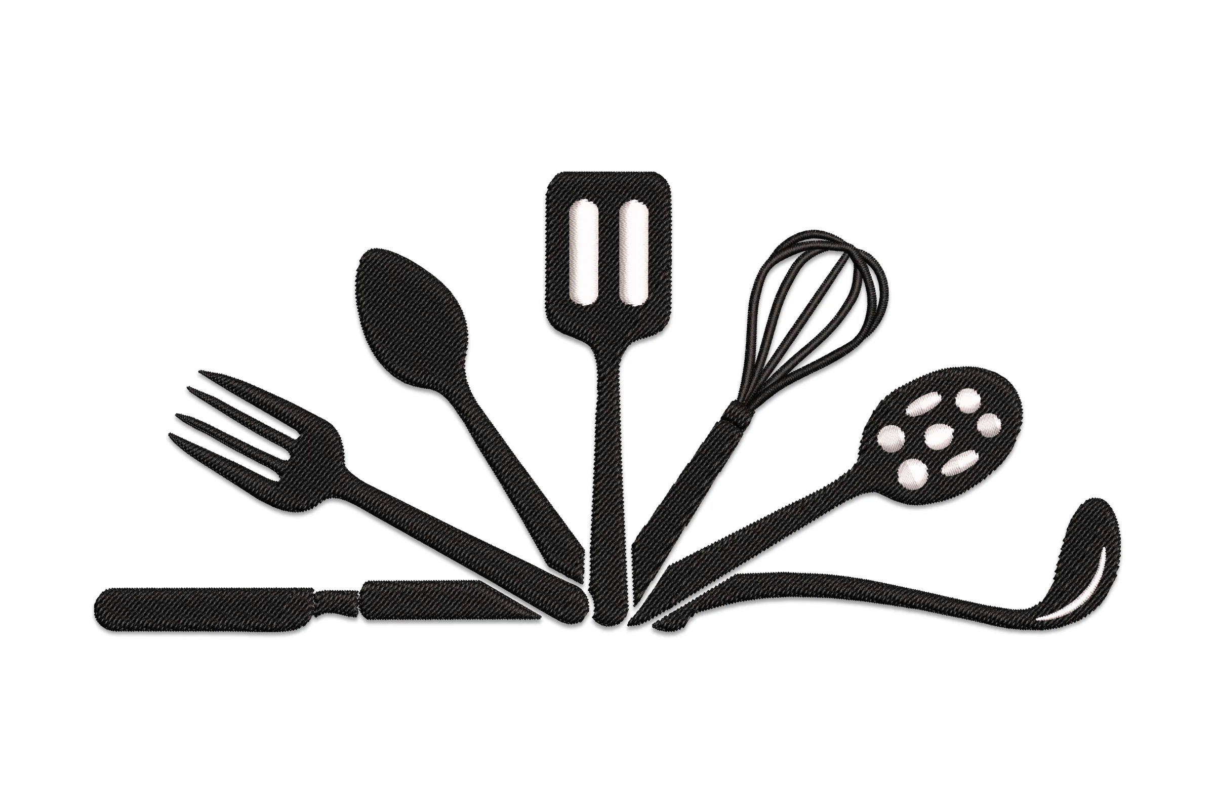 Kitchen Utensils Digital Embroidery File