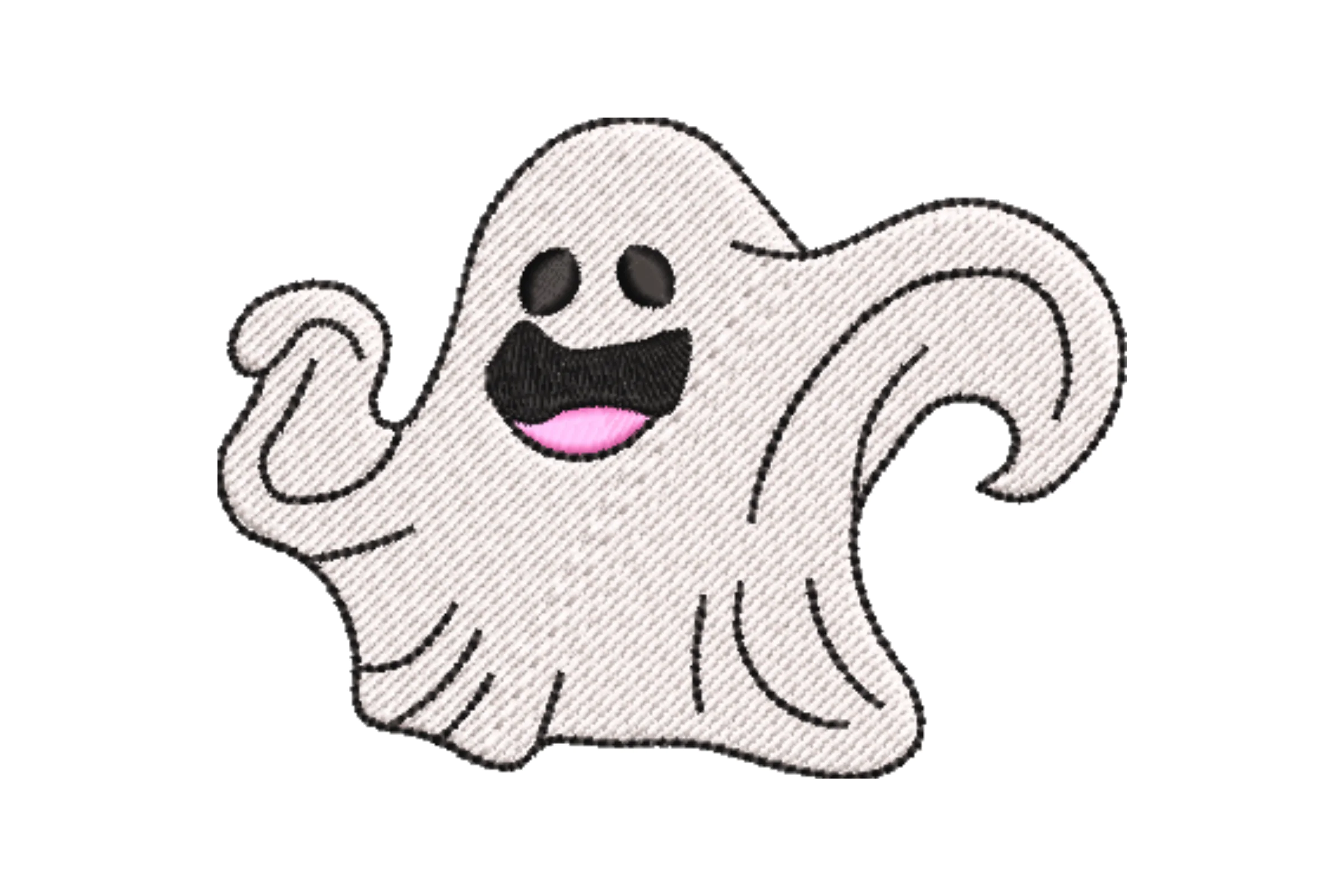 Cute Ghost Embroidery Design File