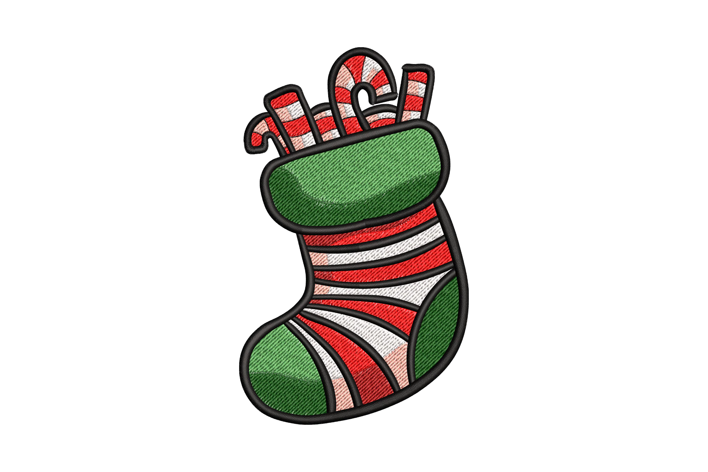 Christmas Stocking Machine  Embroidery Design