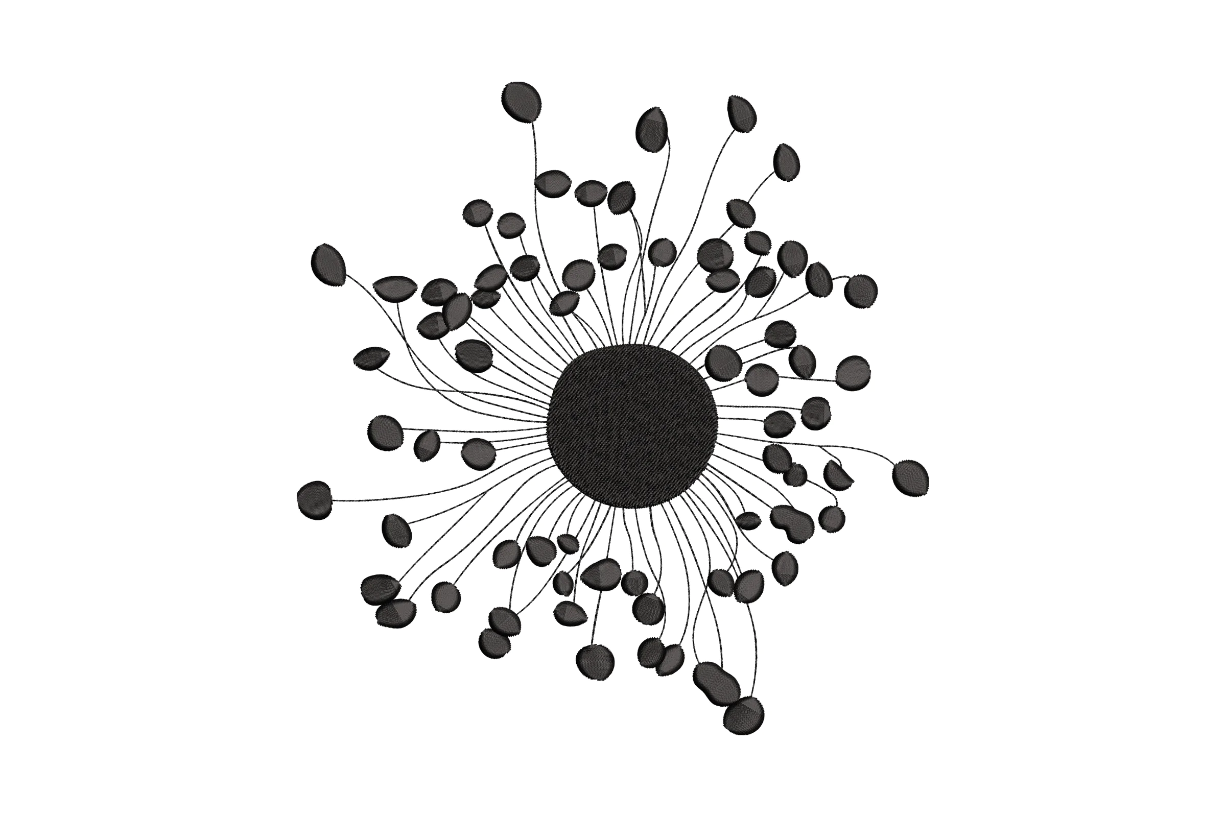 Dandelion Embroidery Design