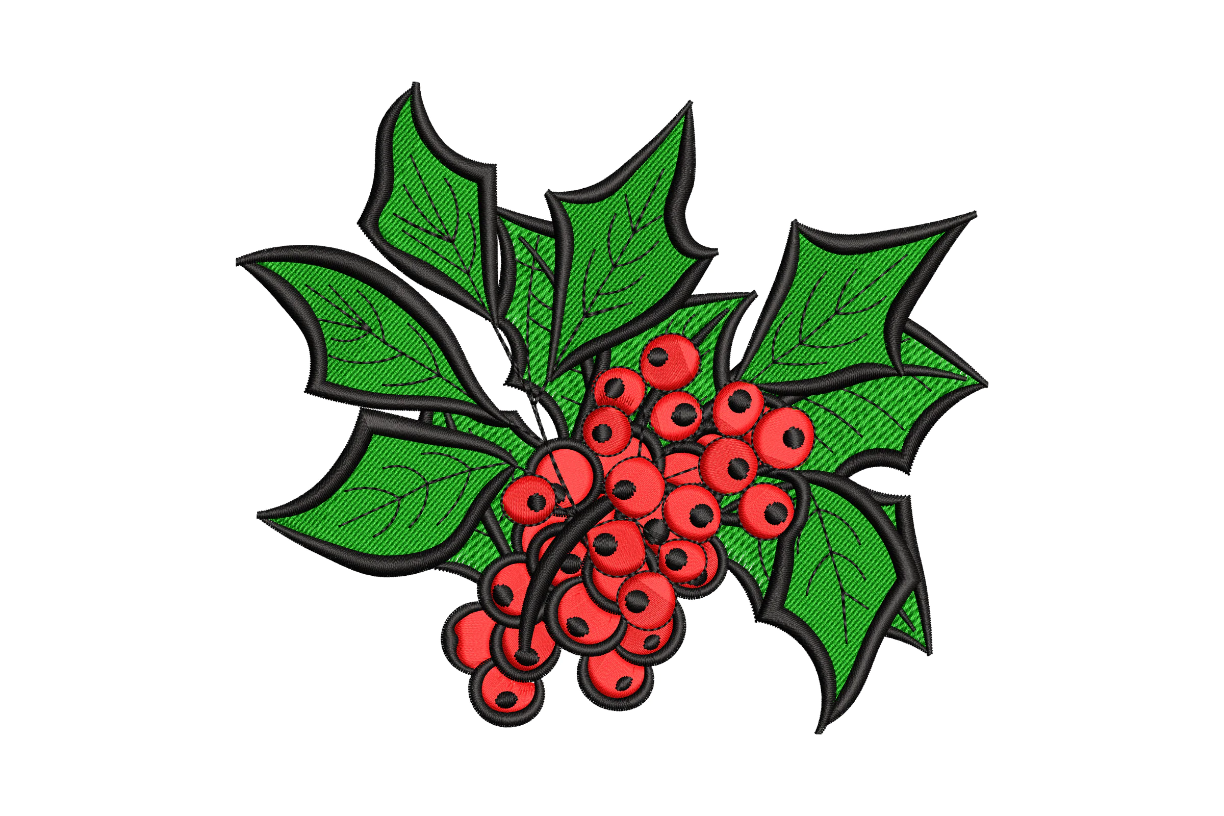Mistletoe Christmas Embroidery File
