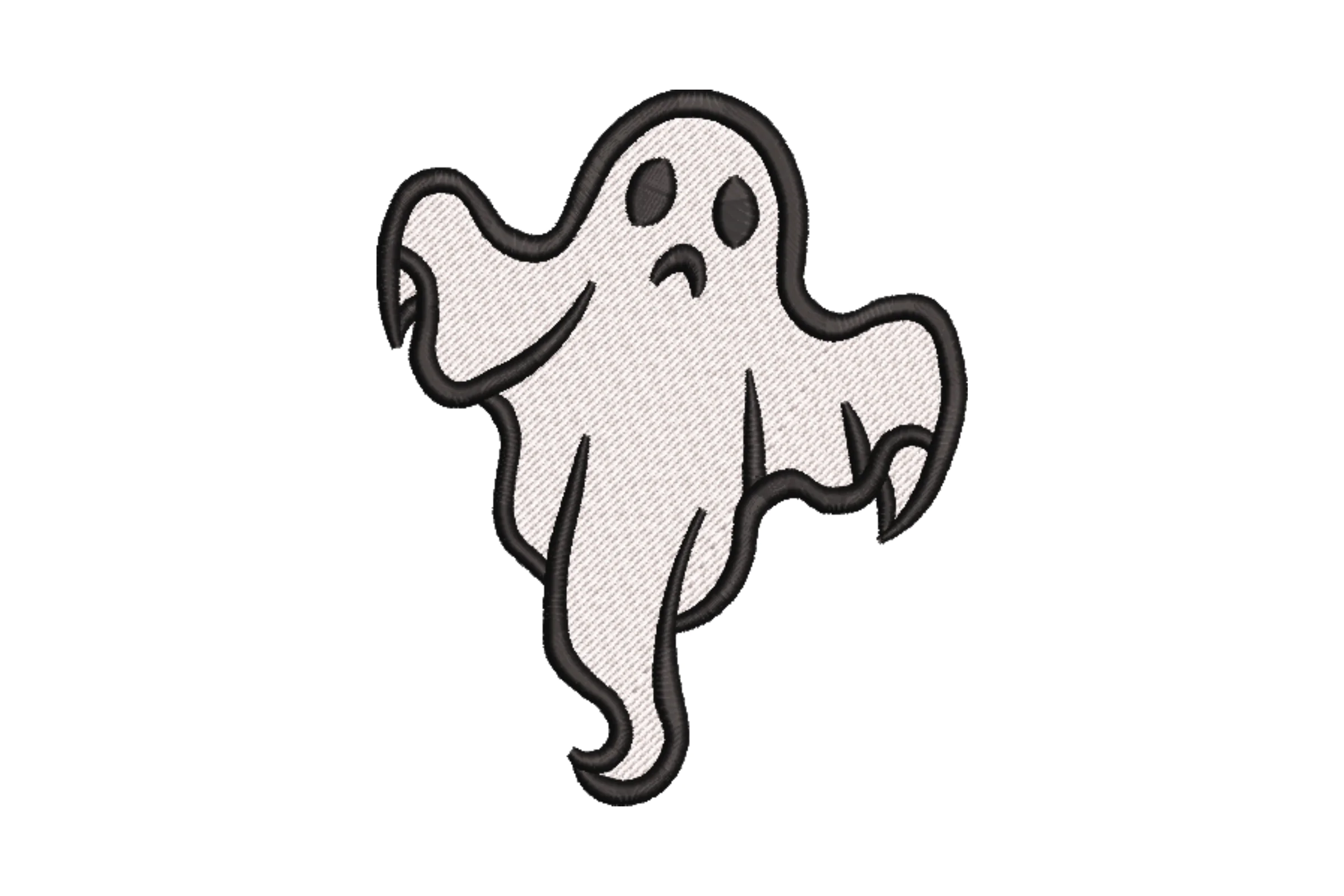 Spooky Ghost Embroidery Design
