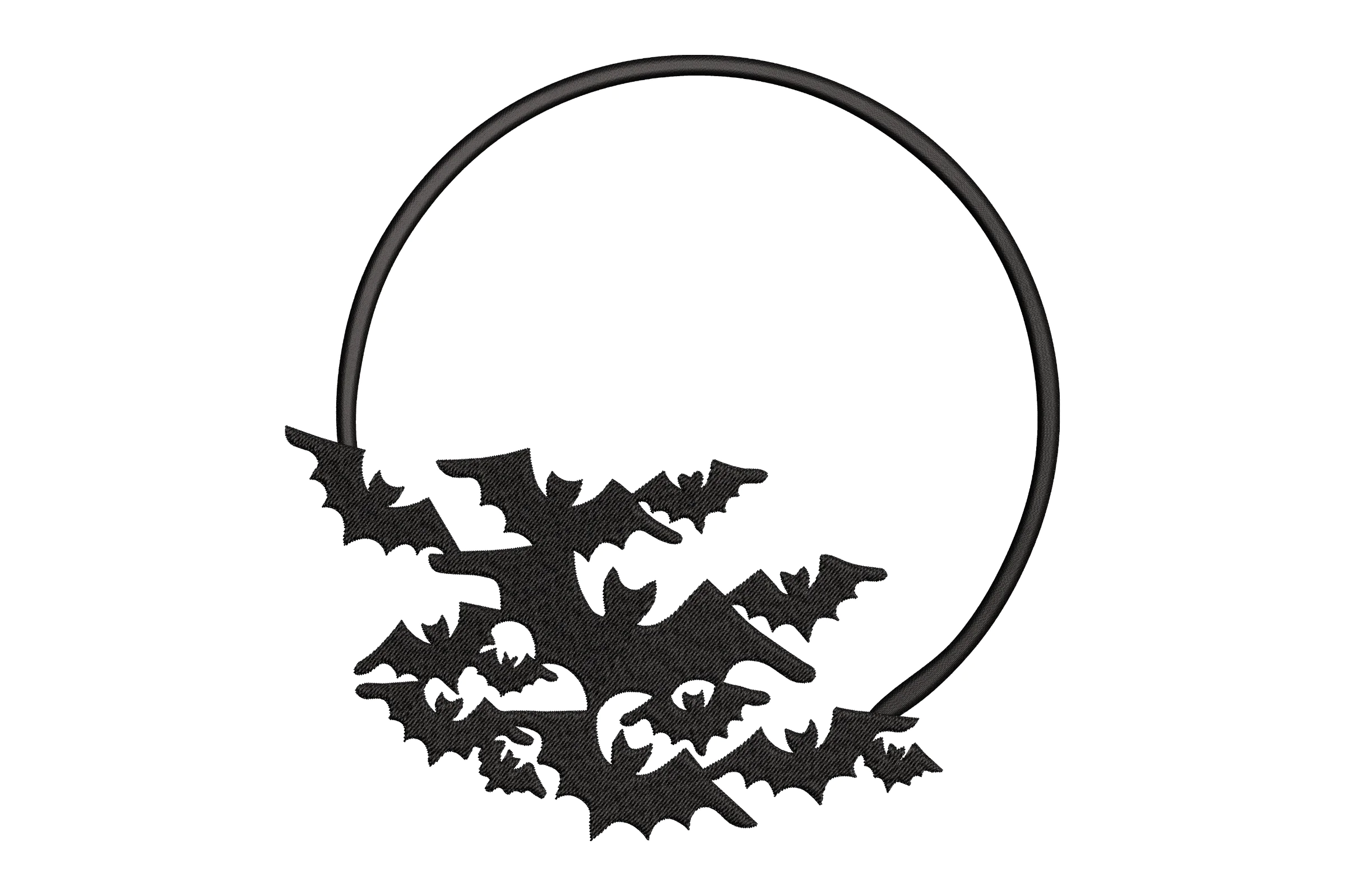 Bats Embroidery Design