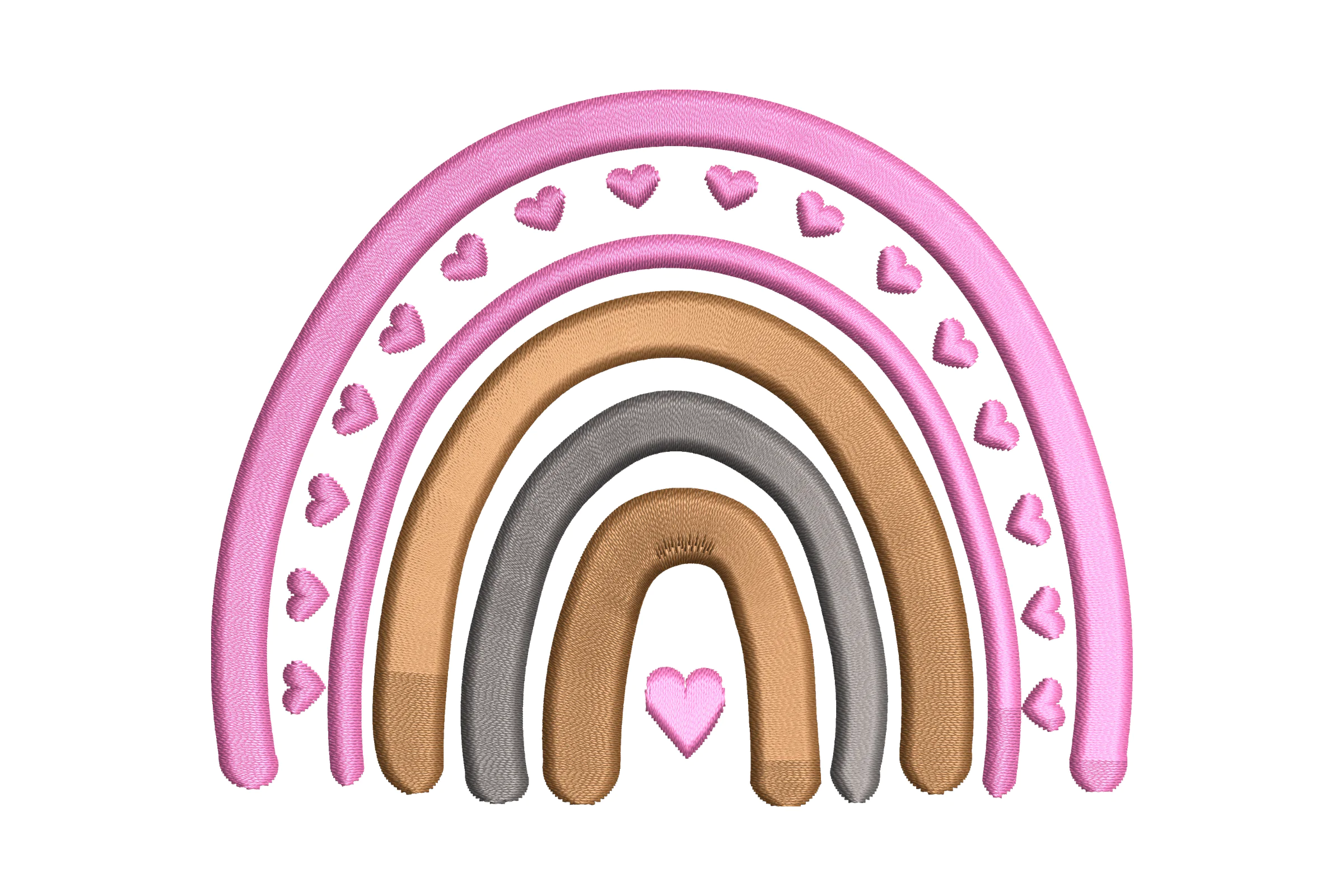Boho Rainbow Machine  Embroidery Design