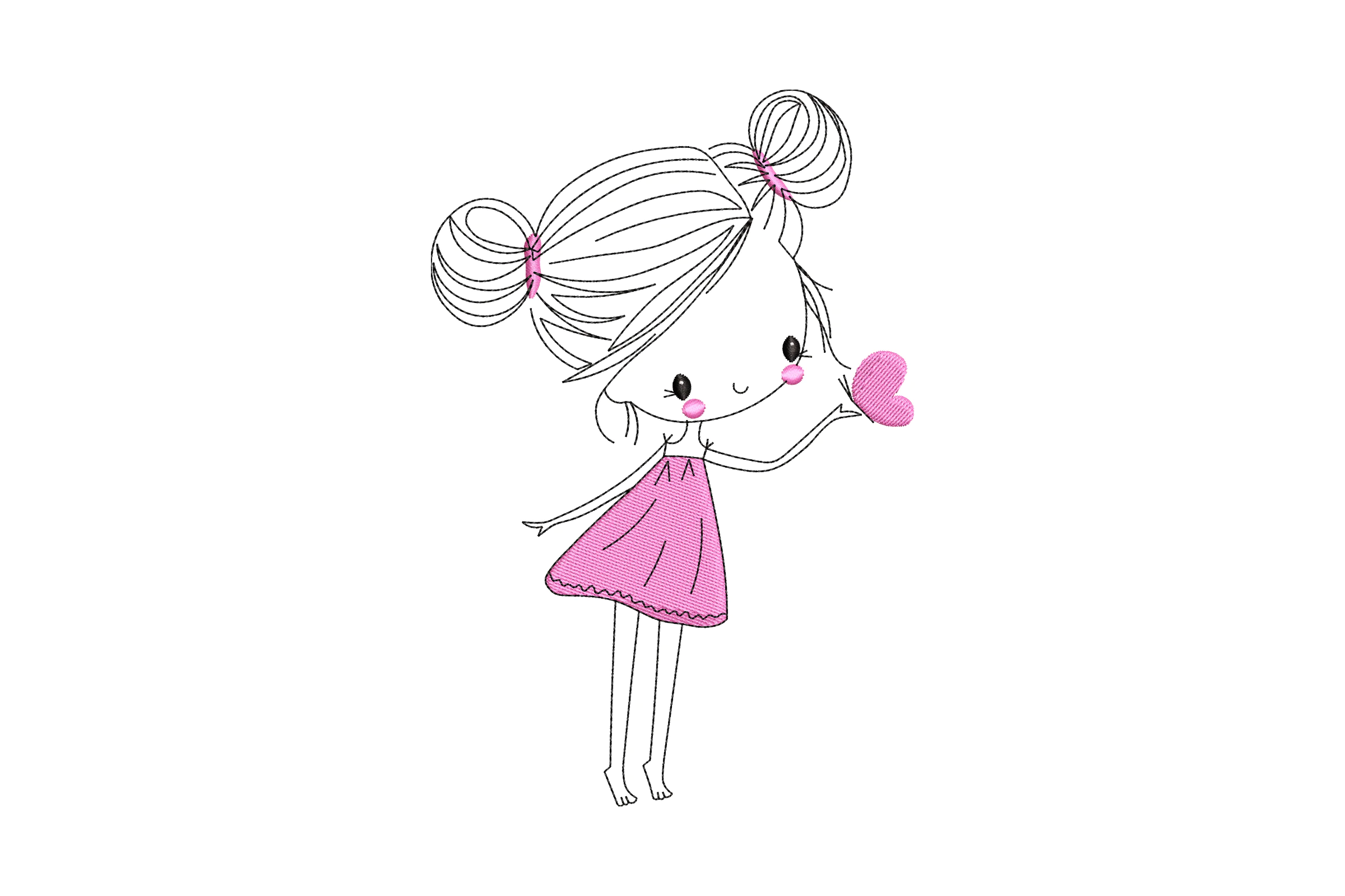 Girl Embroidery Design