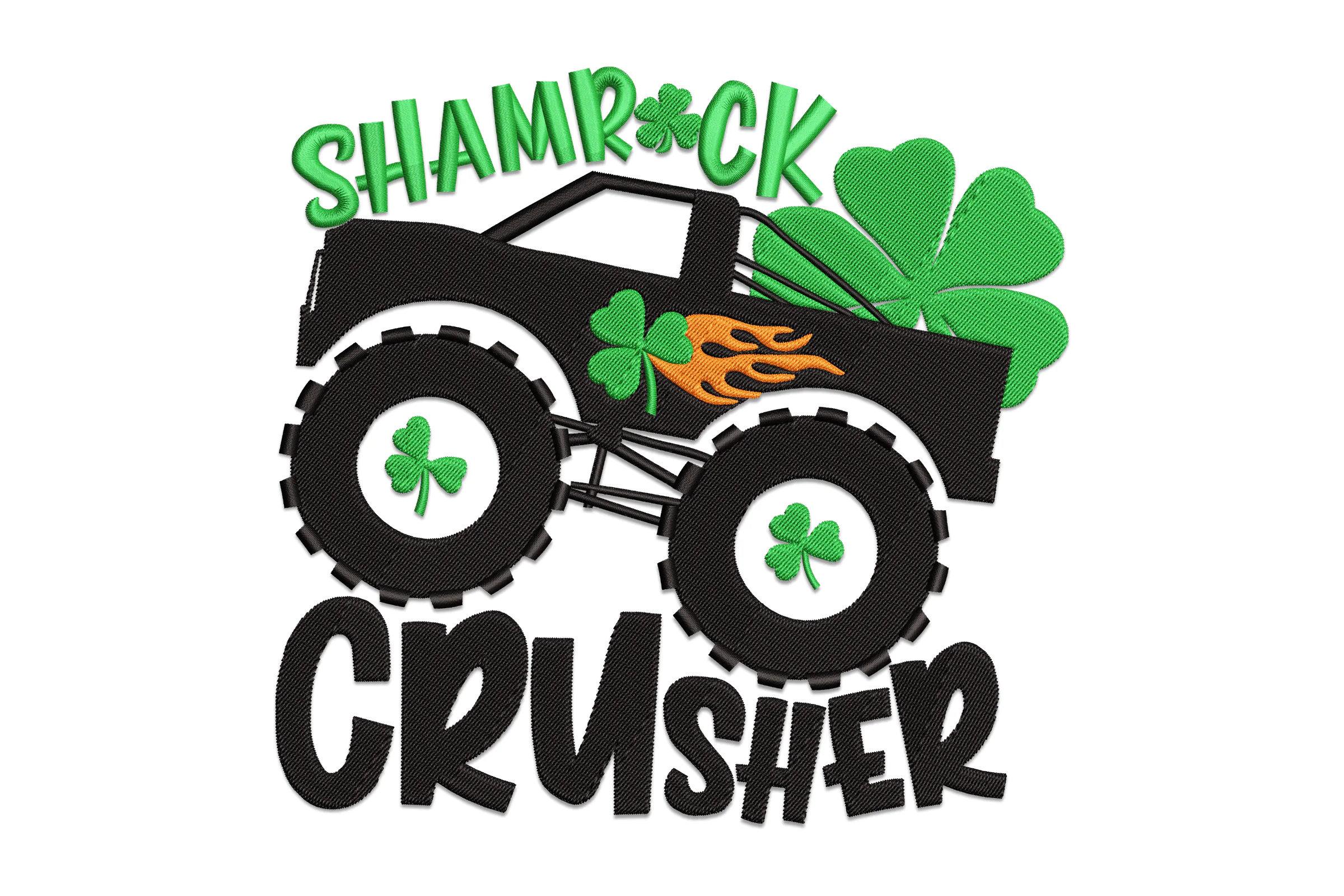Shamrock Crusher Embroidery Design