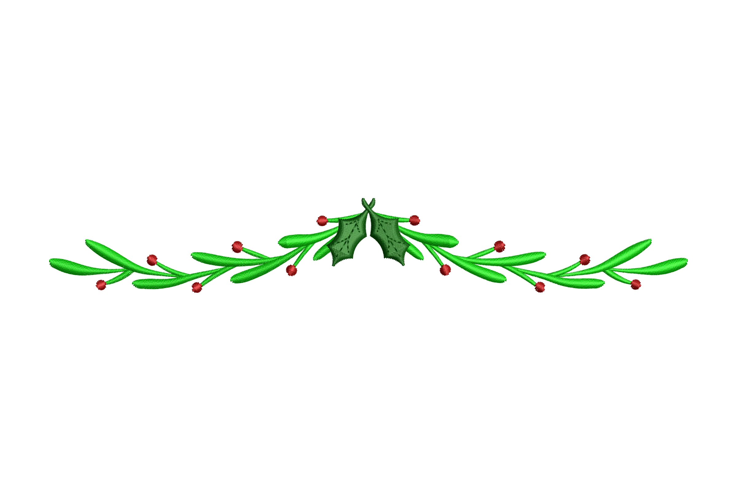 Farmhouse Christmas Border Embroidery Design